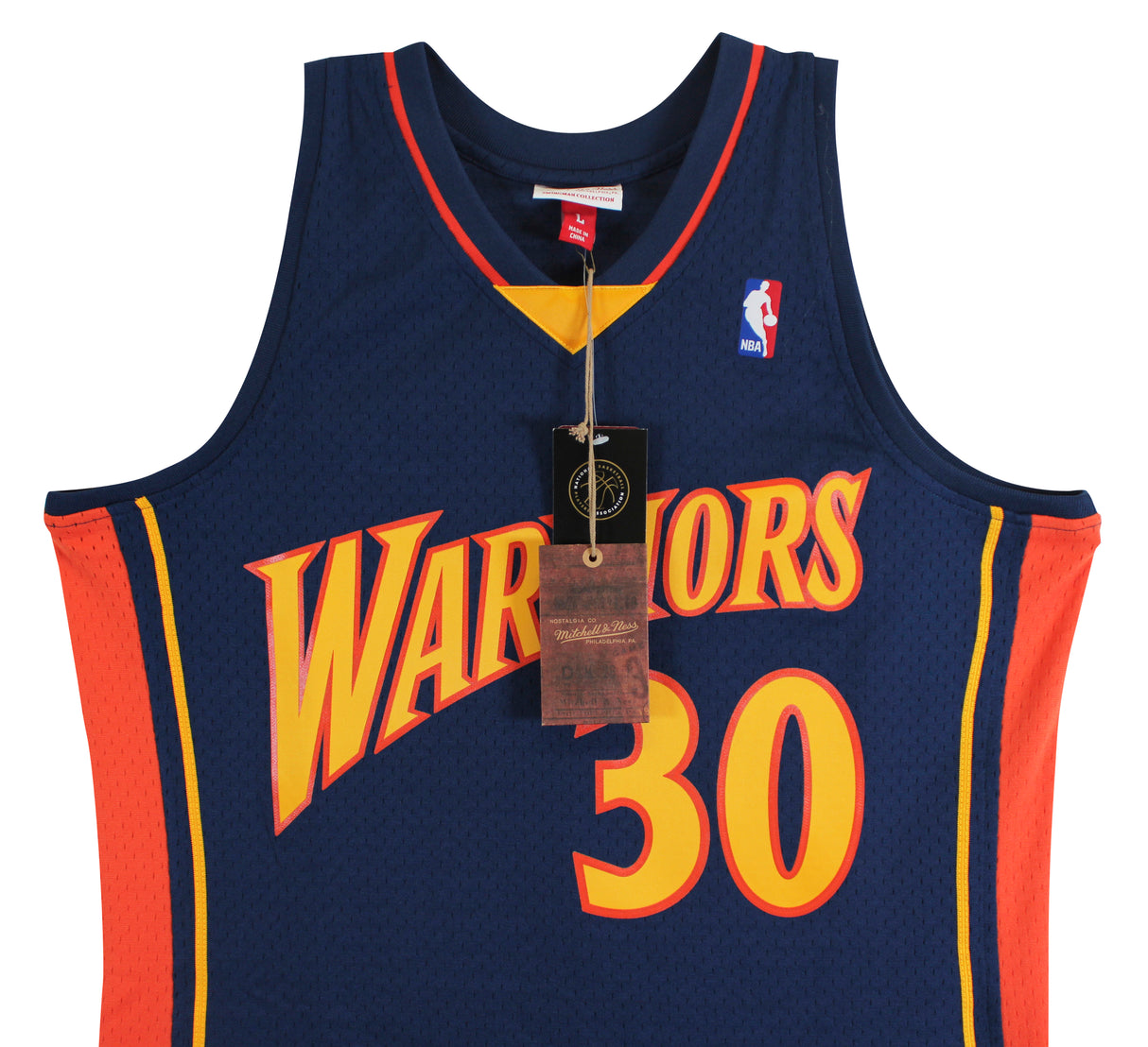 Warriors Stephen Curry Authentic Signed Navy Blue M&N HWC Swingman Jersey BAS