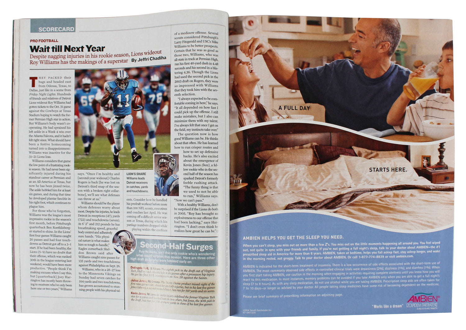 Heat Shaquille O'Neal Signed December 2004 Sports Illustrated Magazine BAS Wit