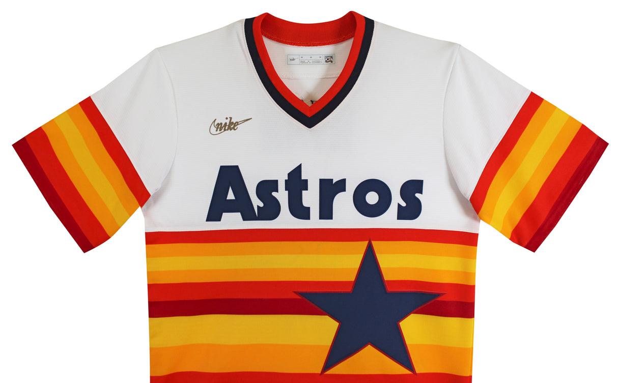 Astros Nolan Ryan "HOF 99" Authentic Signed Rainbow Nike CC Jersey BAS