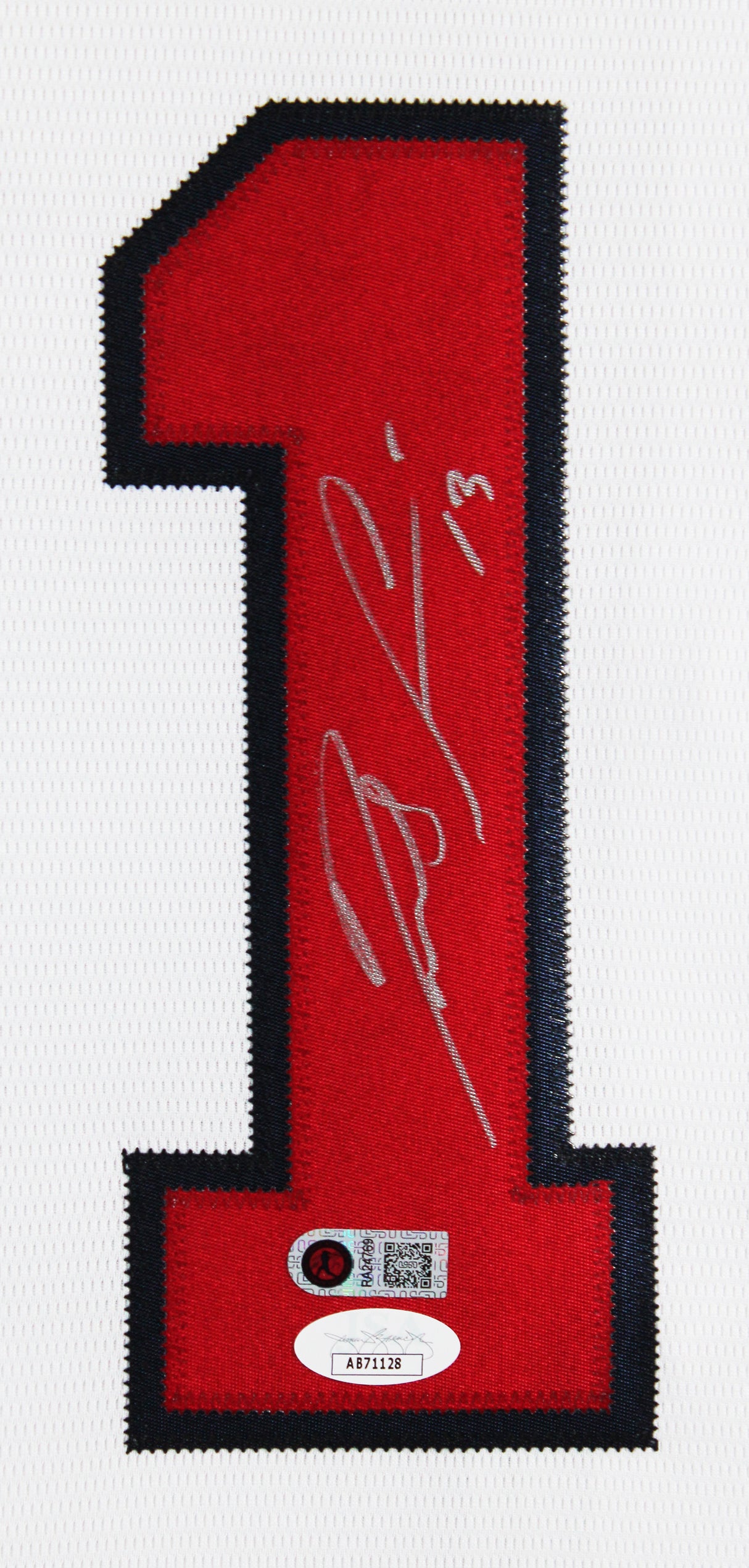 Braves Ronald Acuna Jr. Signed White Majestic Framed Jersey JSA 7