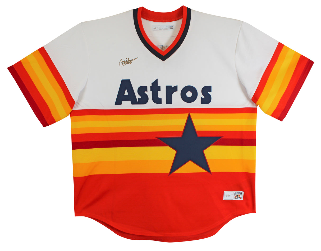 Astros Nolan Ryan Authentic Signed Rainbow Nike CC Jersey Autographed BAS
