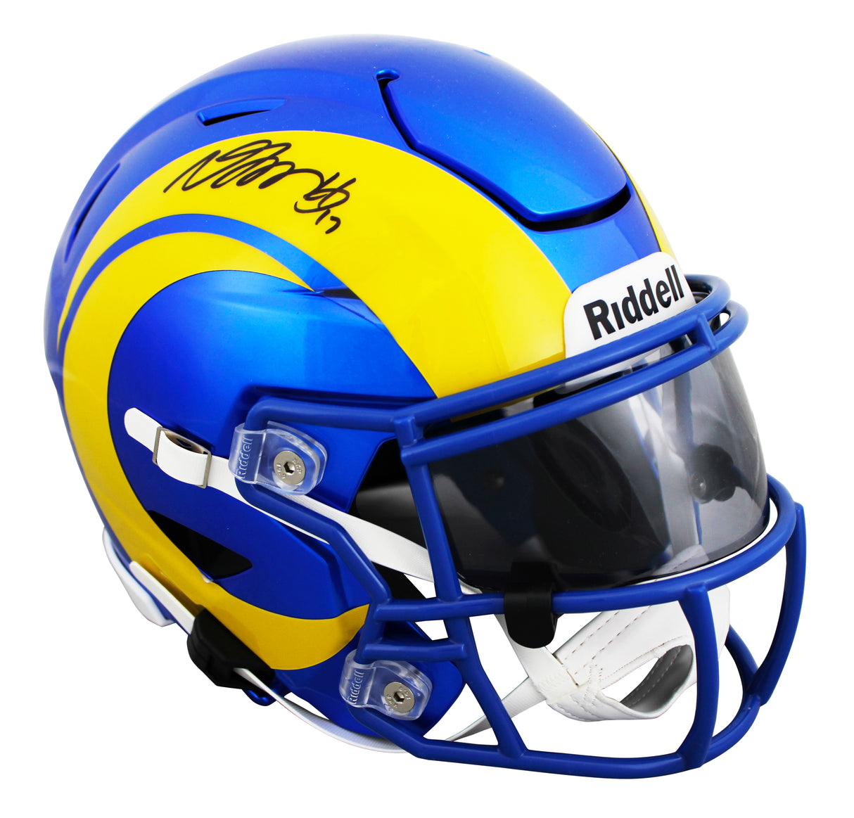 Rams Davante Adams Authentic Signed Speed Flex Midi Replica Mid Size Helmet BAS