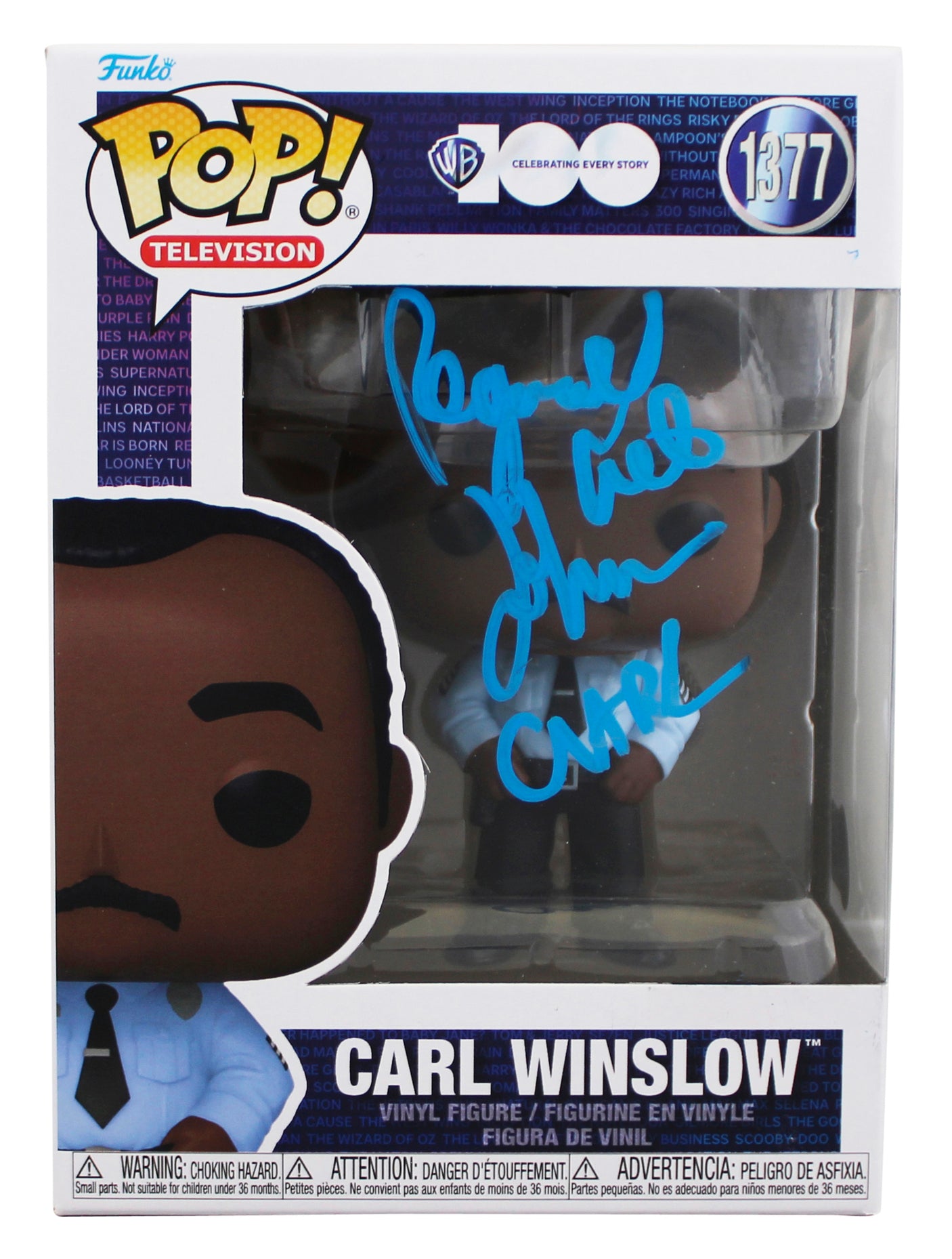 Reginald VelJohnson Family Matters "Carl" Signed #1377 Funko Pop Figure BAS Wit