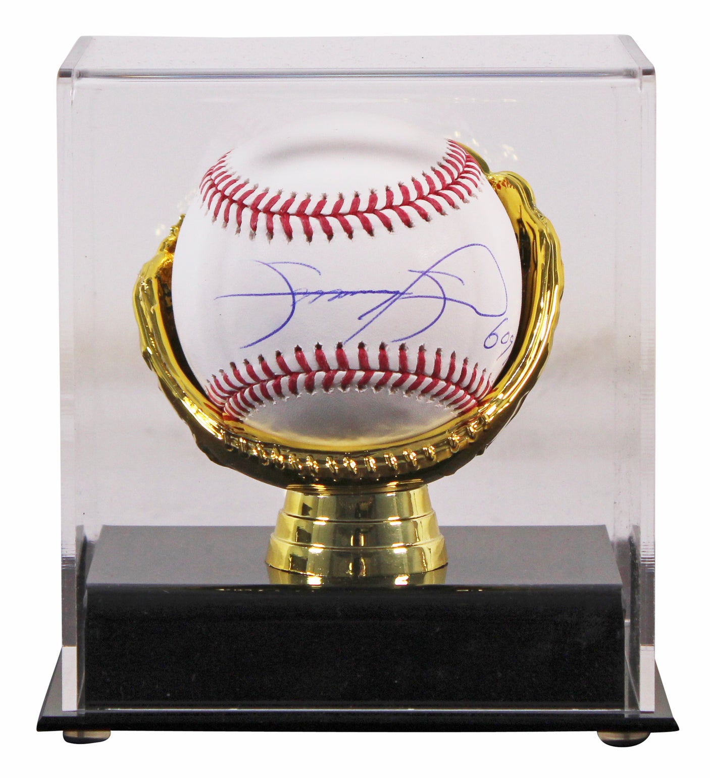 Cubs Sammy Sosa "609 HRS" Authentic Signed OML Baseball w/ Case Autographed BAS