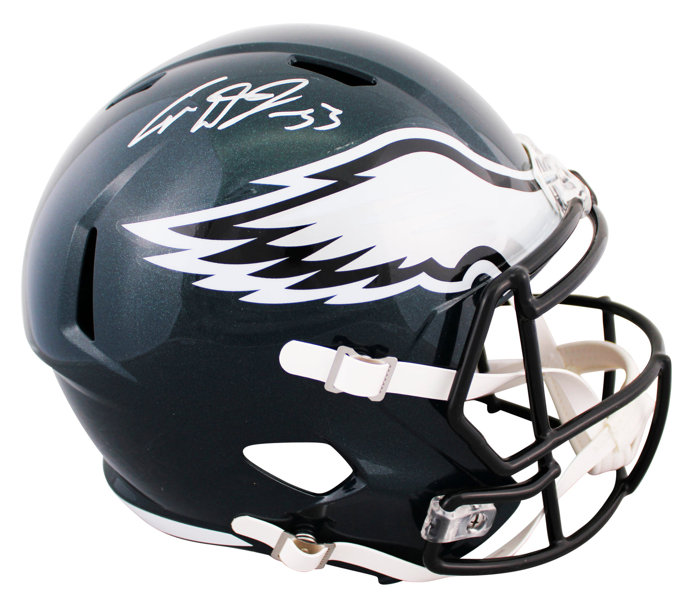 Eagles Cooper DeJean Signed Full Size Speed Rep Helmet W/ Case Fanatics