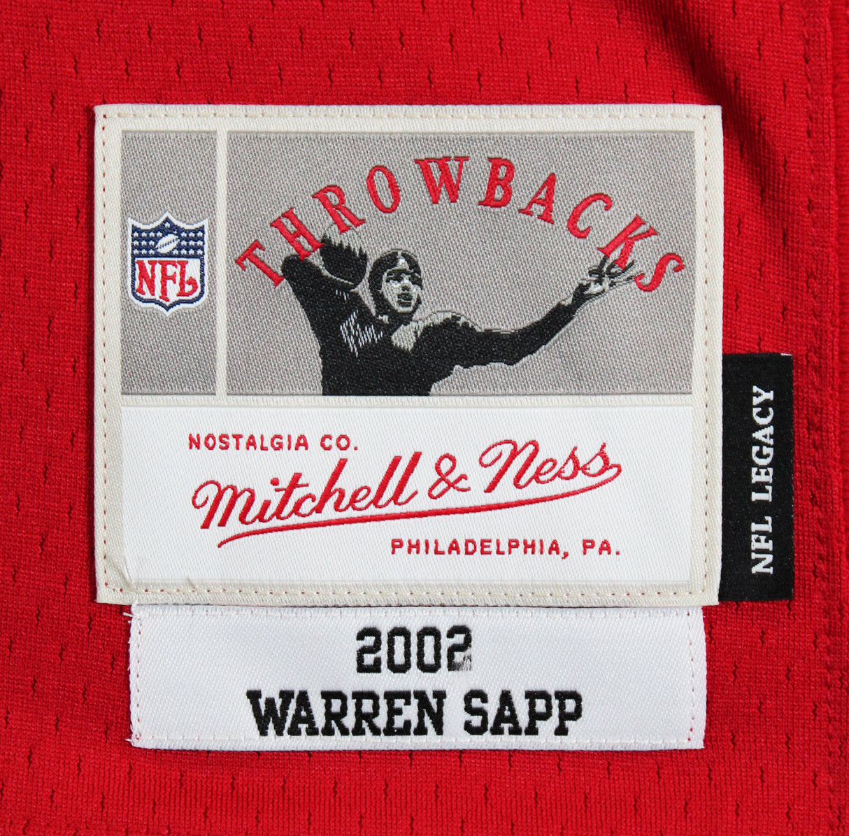 Buccaneers Warren Sapp "3x Insc" Signed Red Mitchell & Ness Jersey BAS Witnessed