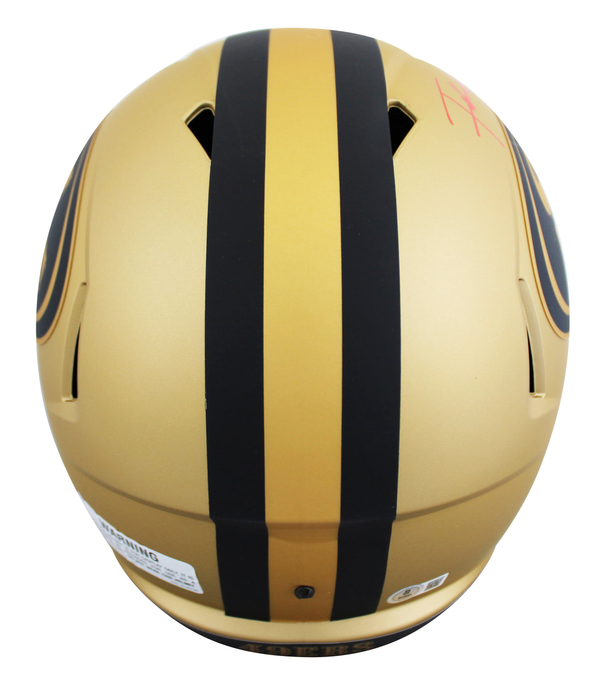 49ers Frank Gore Authentic Signed Rave Full Size Speed Rep Helmet BAS Witnessed