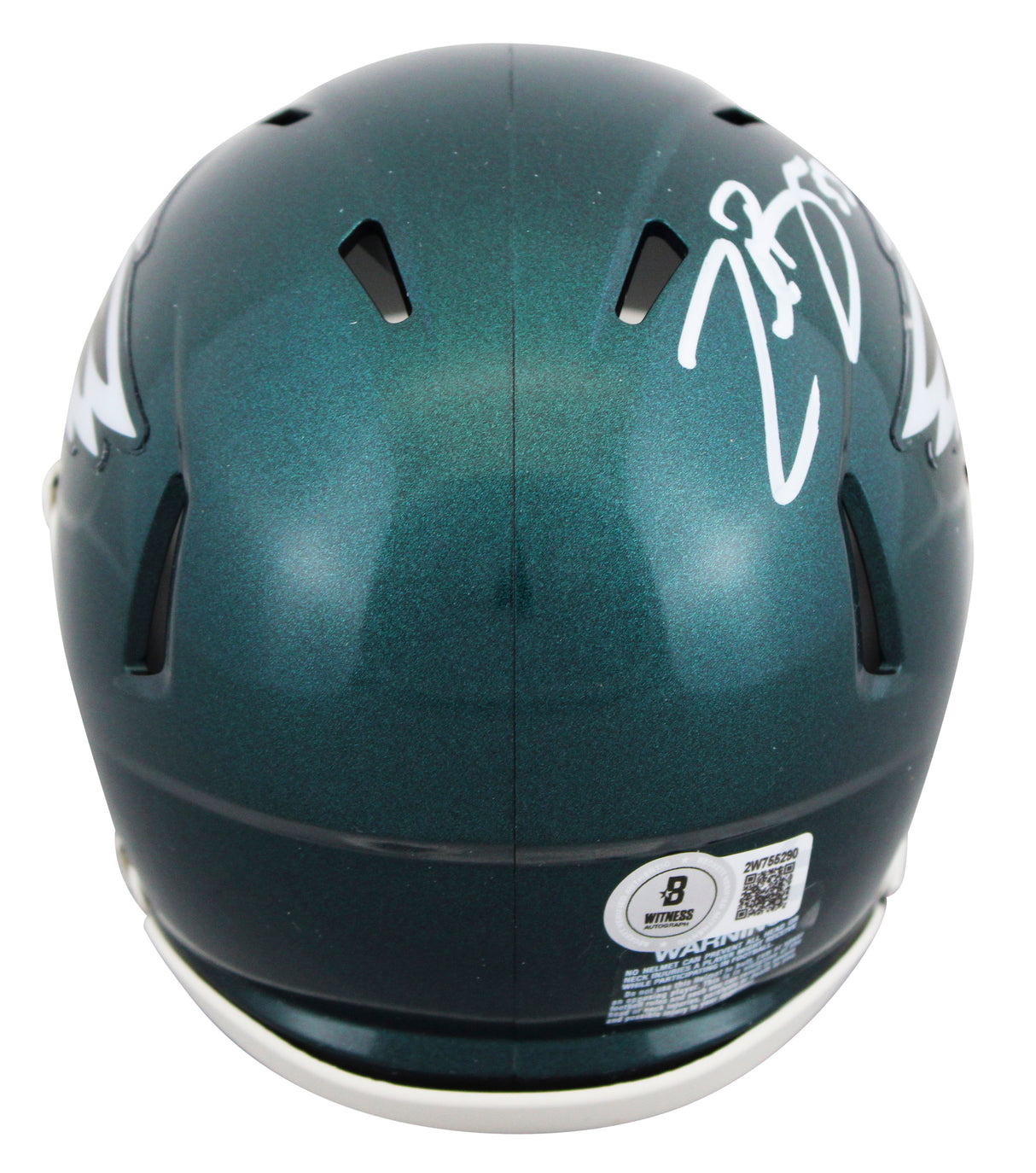 Eagles Zack Baun Authentic Signed Speed Mini Helmet W/ Case BAS Witnessed