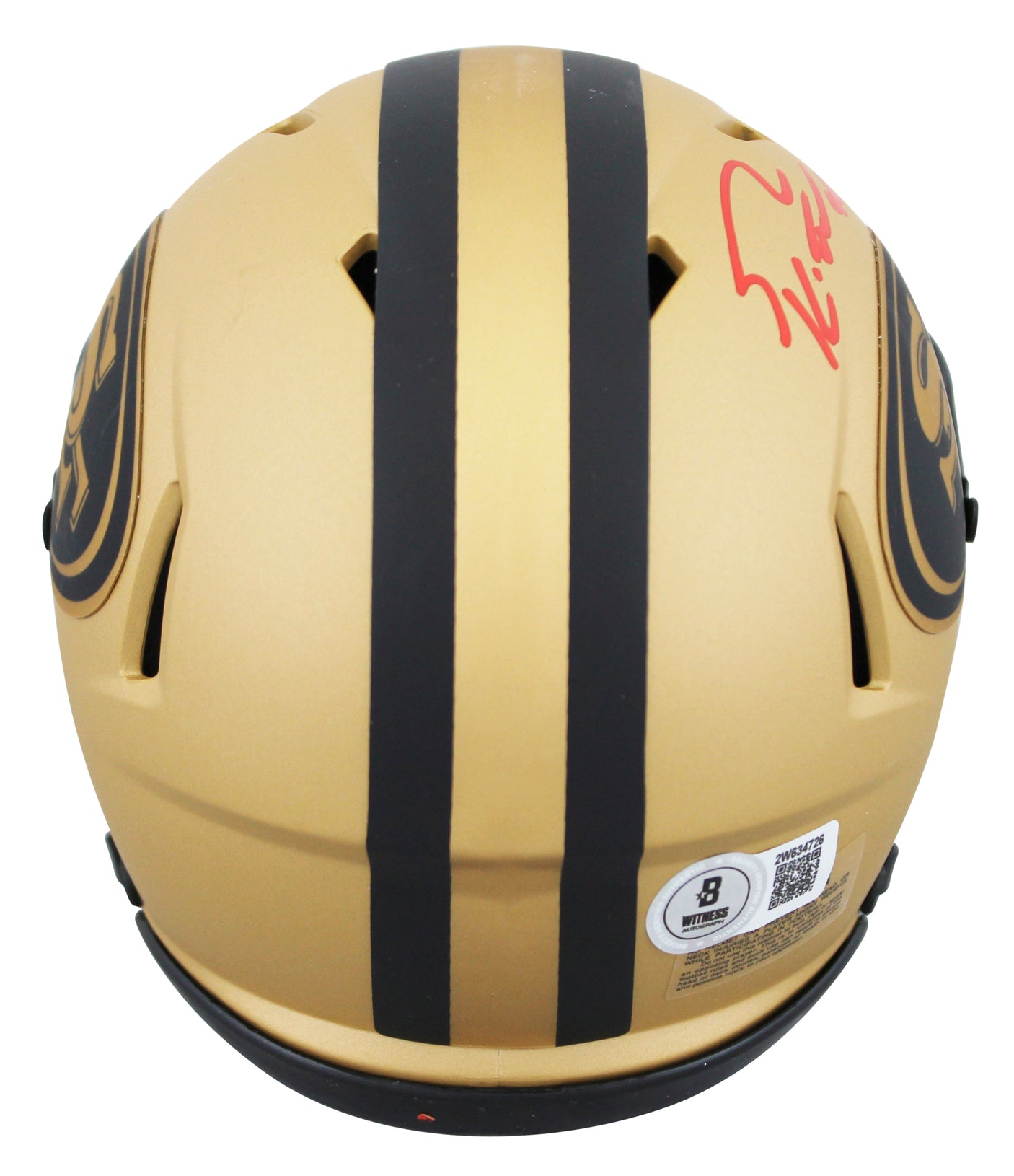 49ers George Kittle Authentic Signed Rave Speed Mini Helmet W/ Case BAS Witness