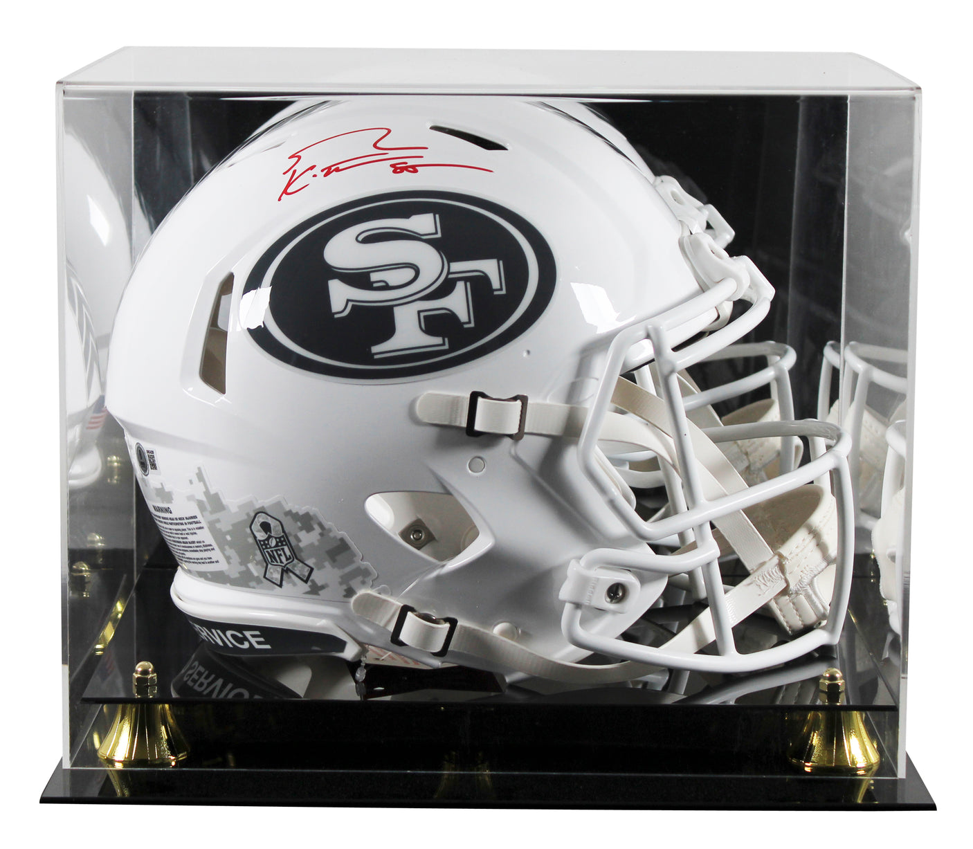 49ers George Kittle Signed STS III Full Size Speed Proline Helmet W/ Case BAS W