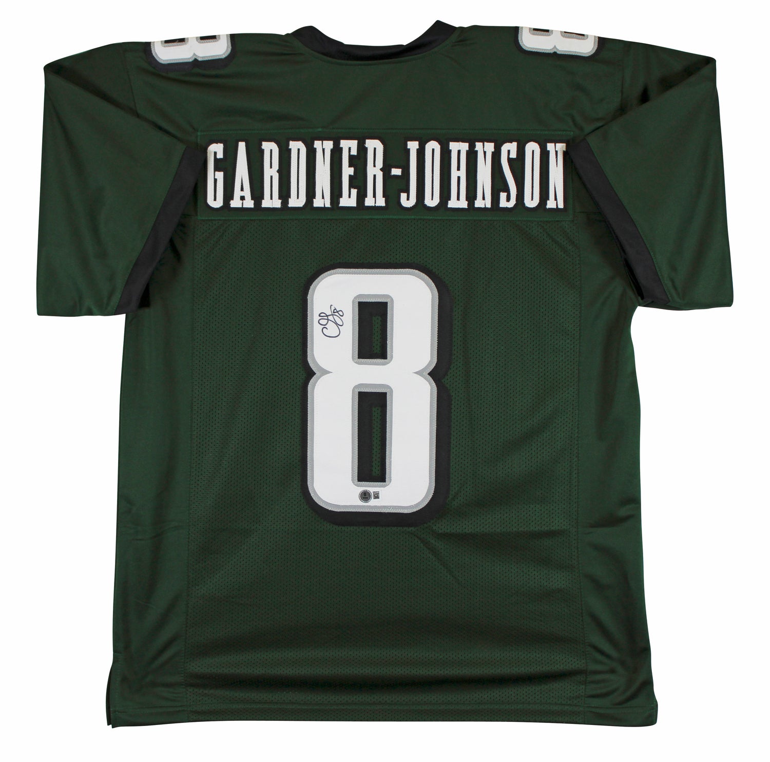 C.J. Gardner-Johnson Authentic Signed Green Pro Style Jersey BAS Witnessed