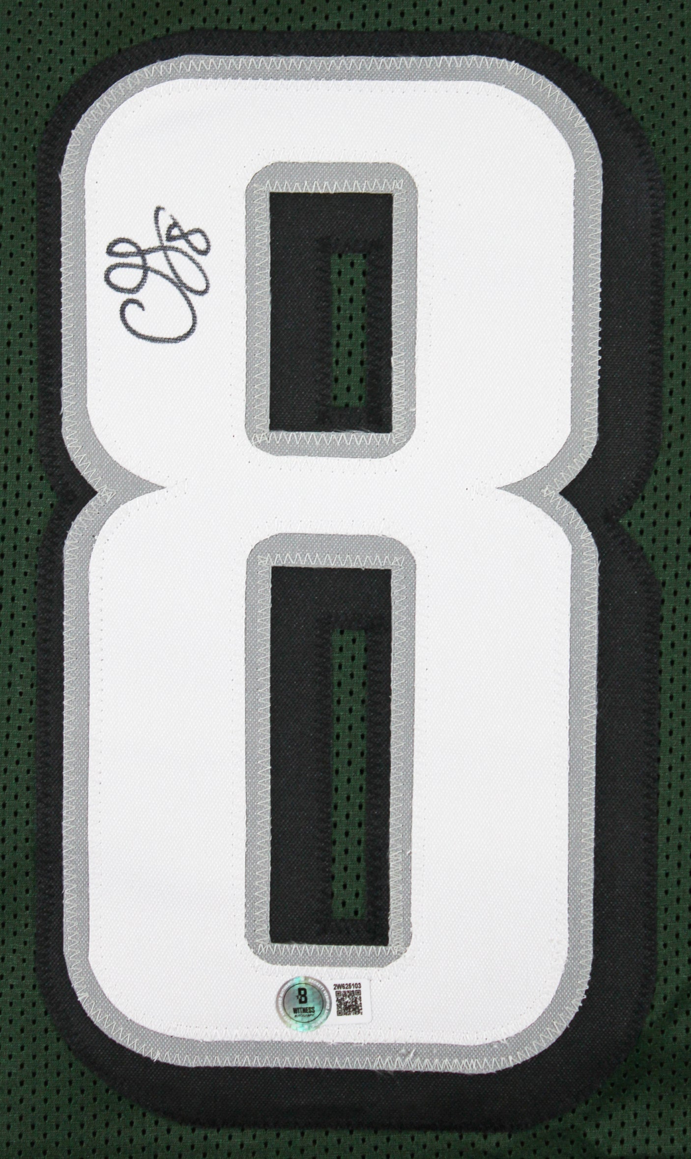 C.J. Gardner-Johnson Authentic Signed Green Pro Style Jersey BAS Witnessed