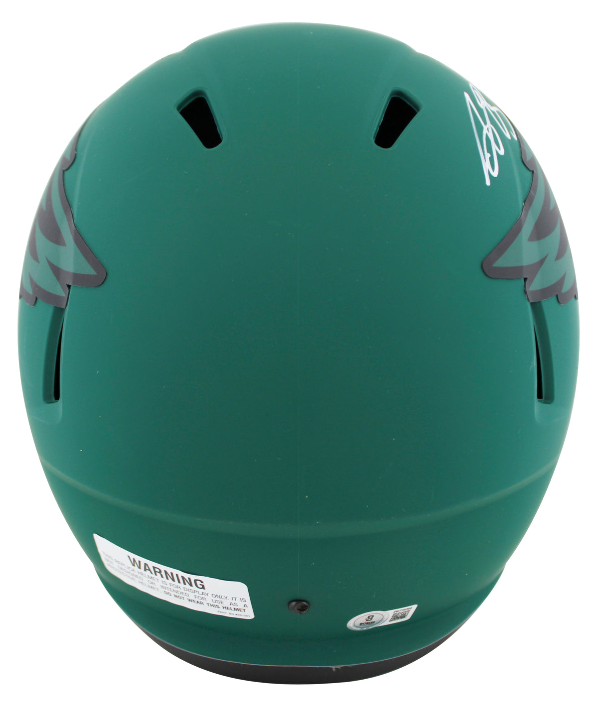 Eagles A.J. Brown Authentic Signed Rave Full Size Speed Rep Helmet BAS Witnessed