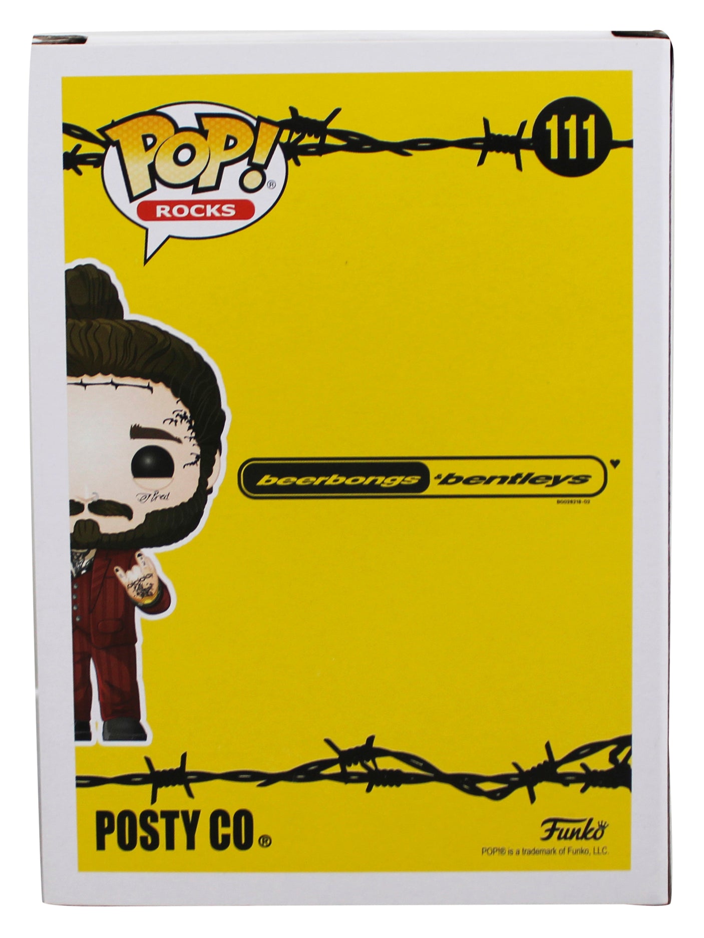 Post Malone Authentic Signed #111 Funko Pop Vinyl Figure PSA/DNA #AE72175
