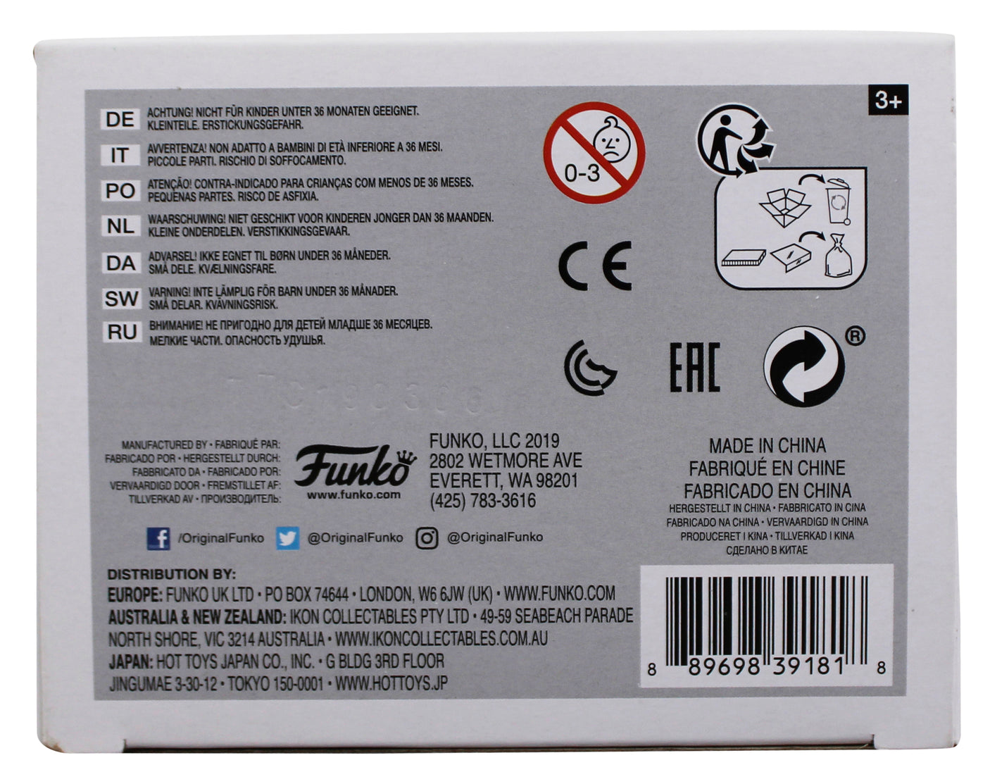 Post Malone Authentic Signed #111 Funko Pop Vinyl Figure PSA/DNA #AE72175