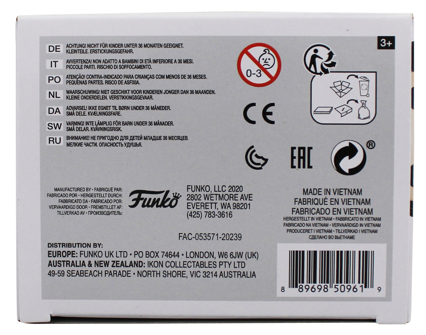 Gina Carano Star Wars Signed Cara Dune #403 Funko Pop Vinyl Figure BAS #BN76493