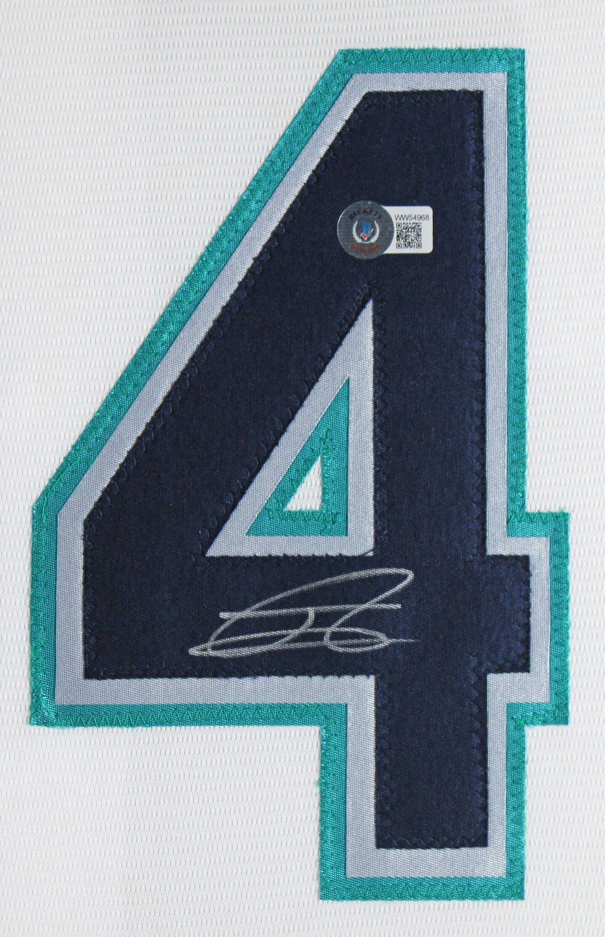 Julio Rodriguez Authentic Signed White Pro Style Framed Jersey BAS Wit #WW54968