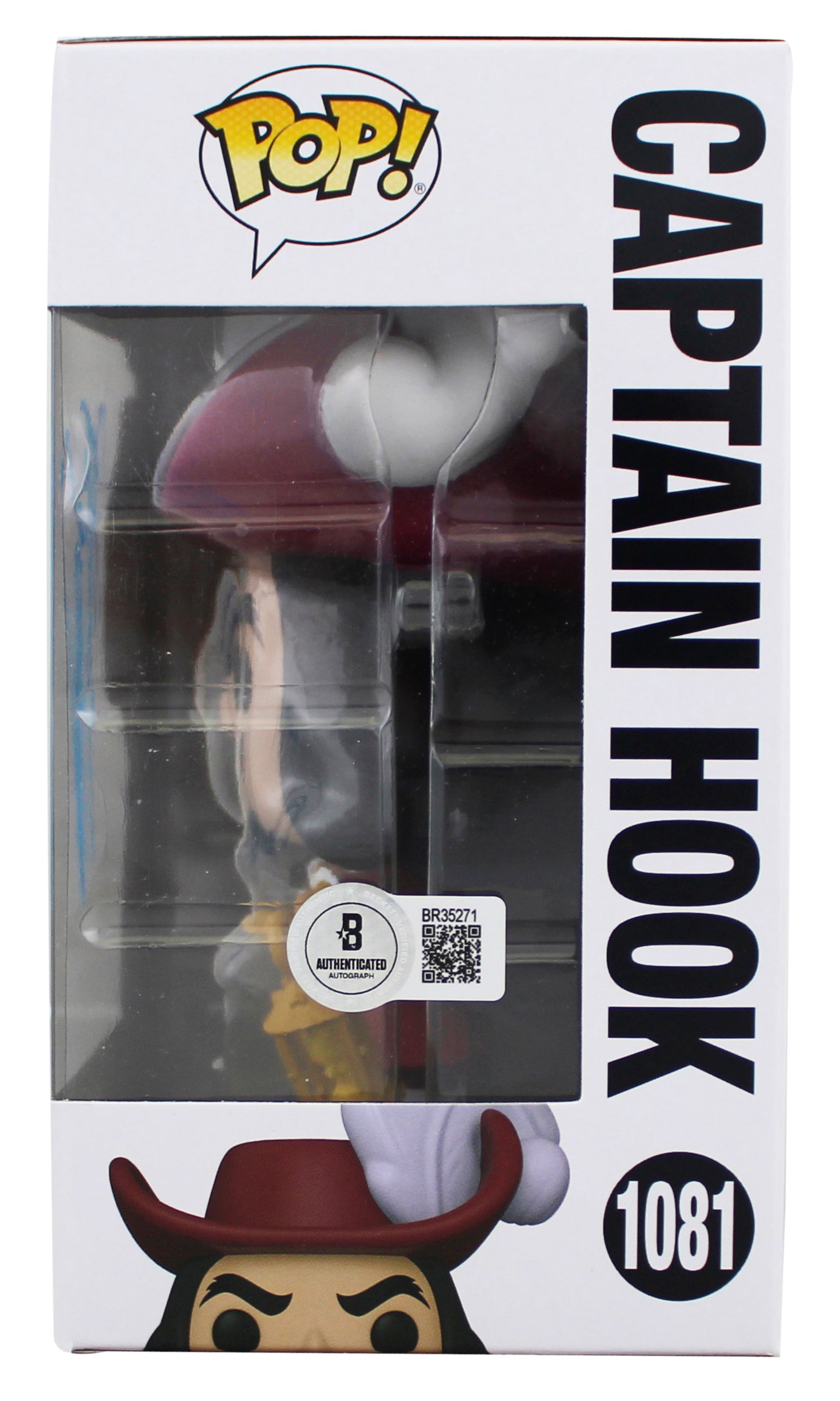 Dustin Hoffman Peter Pan Signed Captain Hook #1081 Funko Pop Figure BAS #BR35271