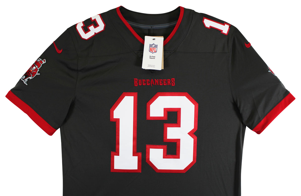 Buccaneers Mike Evans Authentic Signed Pewter Nike Elite Jersey BAS Witnessed