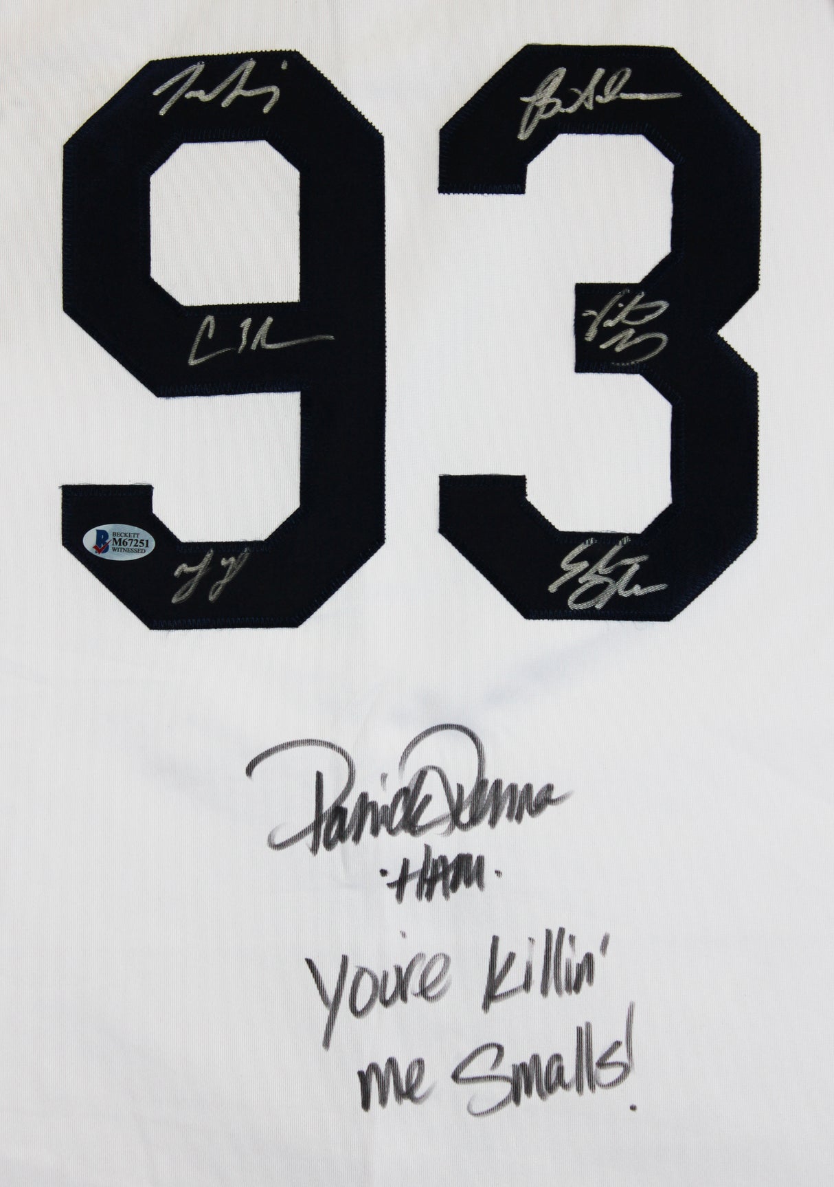 The Sandlot Cast (7) Renna, Guiry, Leopardi, York +3 Signed Jersey BAS Witnessed