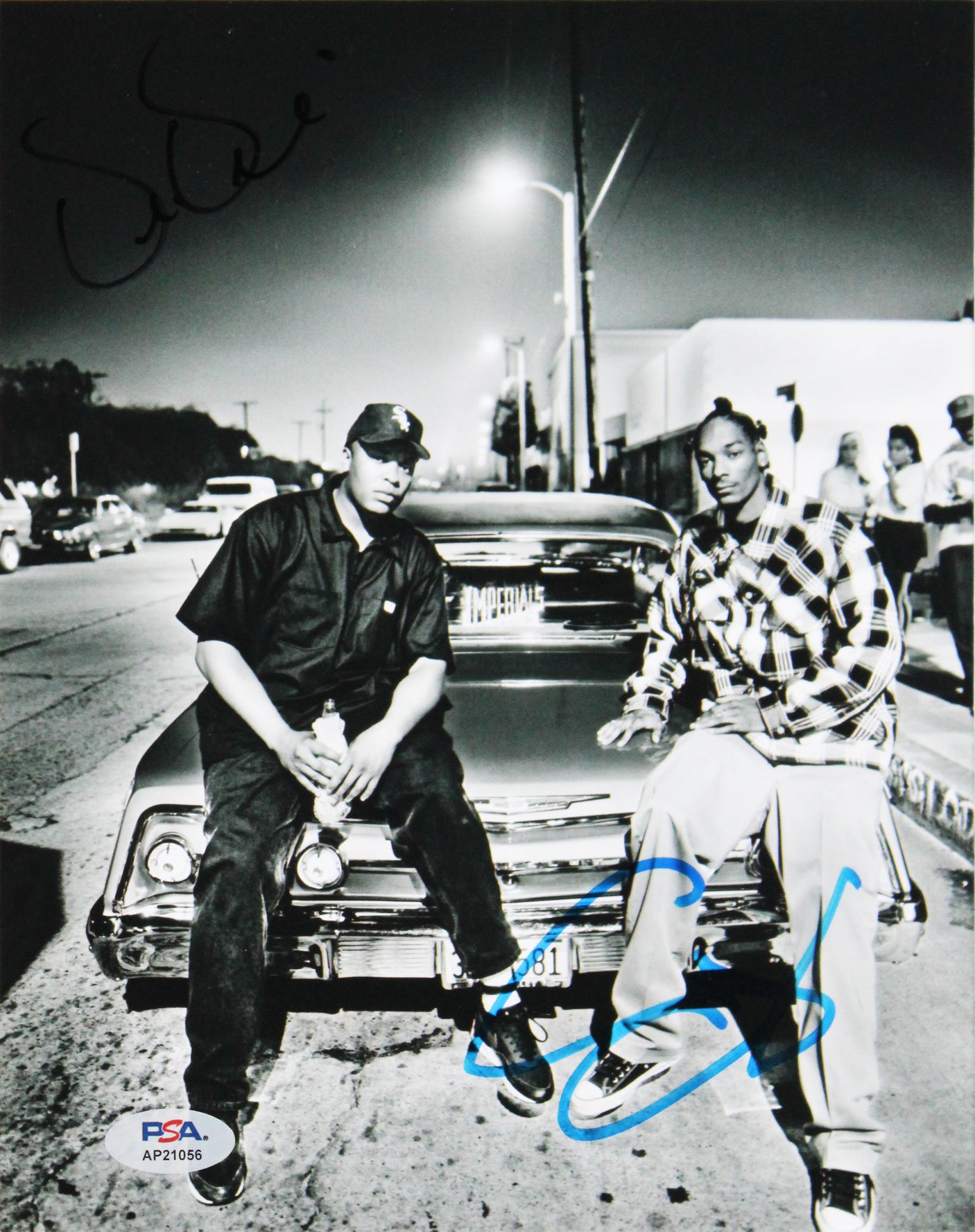 Dr. Dre & Snoop Dogg Authentic Signed 8x10 Framed Photo PSA/DNA #AP21056