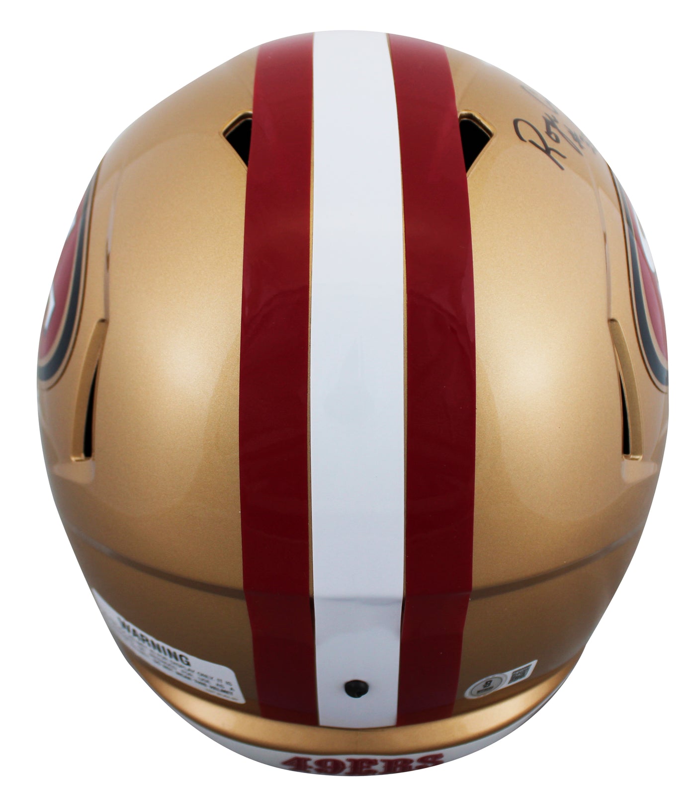 49ers Tom Rathman & Roger Craig Signed Full Size Speed Rep Helmet W/ Case BAS W