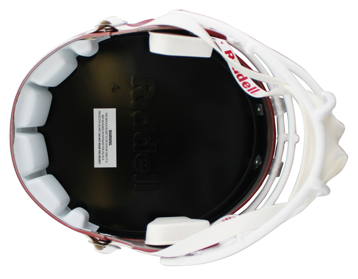 Oklahoma Adrian Peterson Signed Full Size Speed Rep Helmet BAS Wit #2W820542