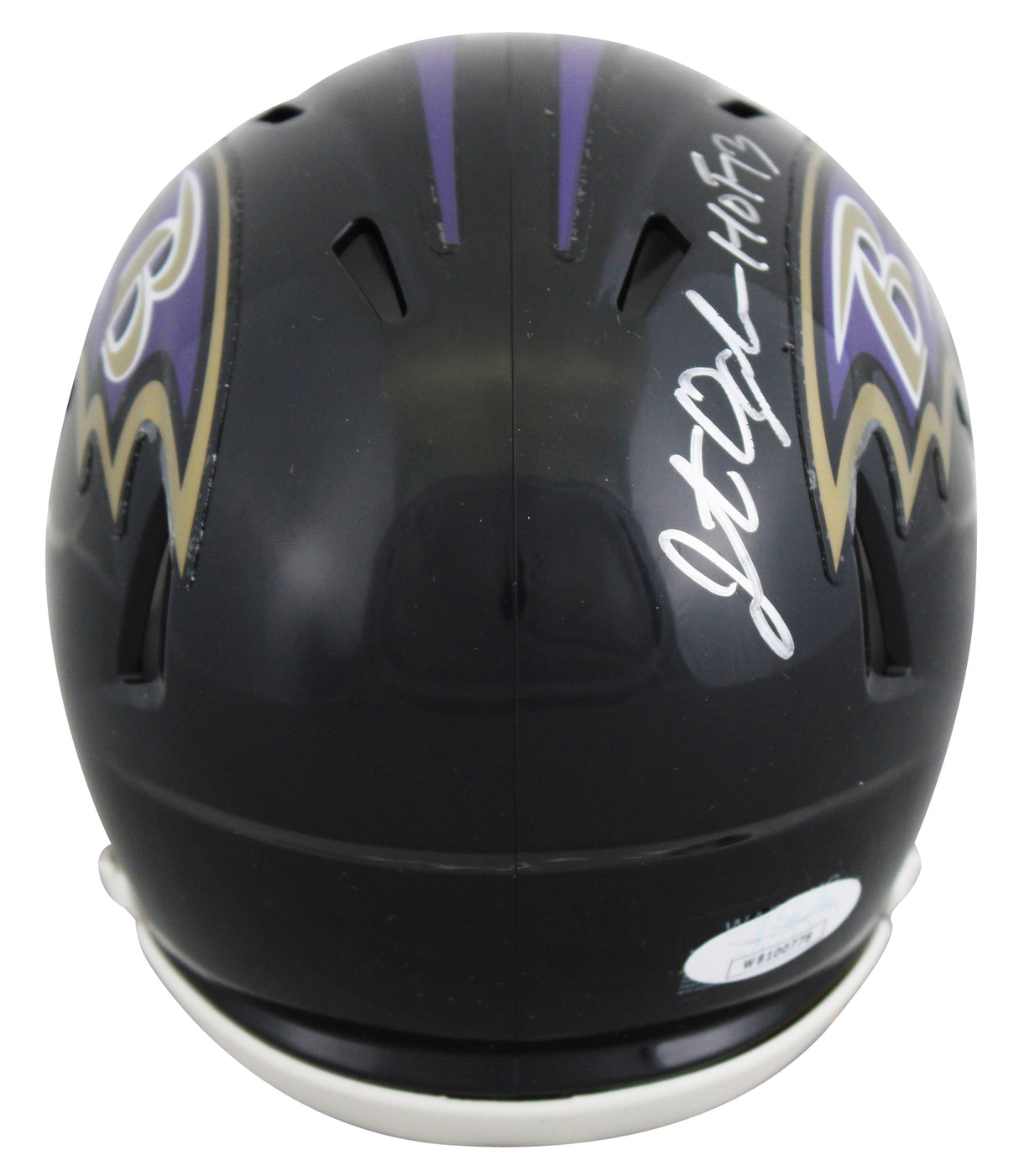 Ravens Jonathan Ogden Authentic Signed Speed Mini Helmet JSA #WB100778
