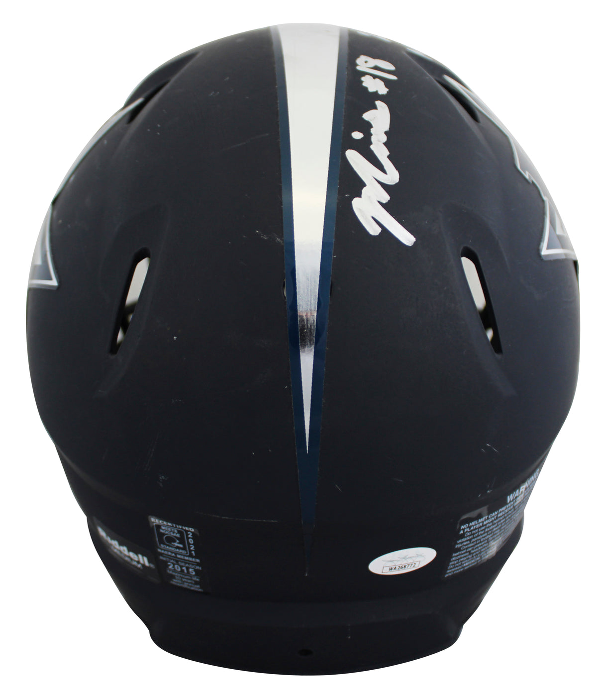 Marvin Mims "2019 Mr. Texas Football" Signed LSHS F/S Rep Helmet JSA #WA268772