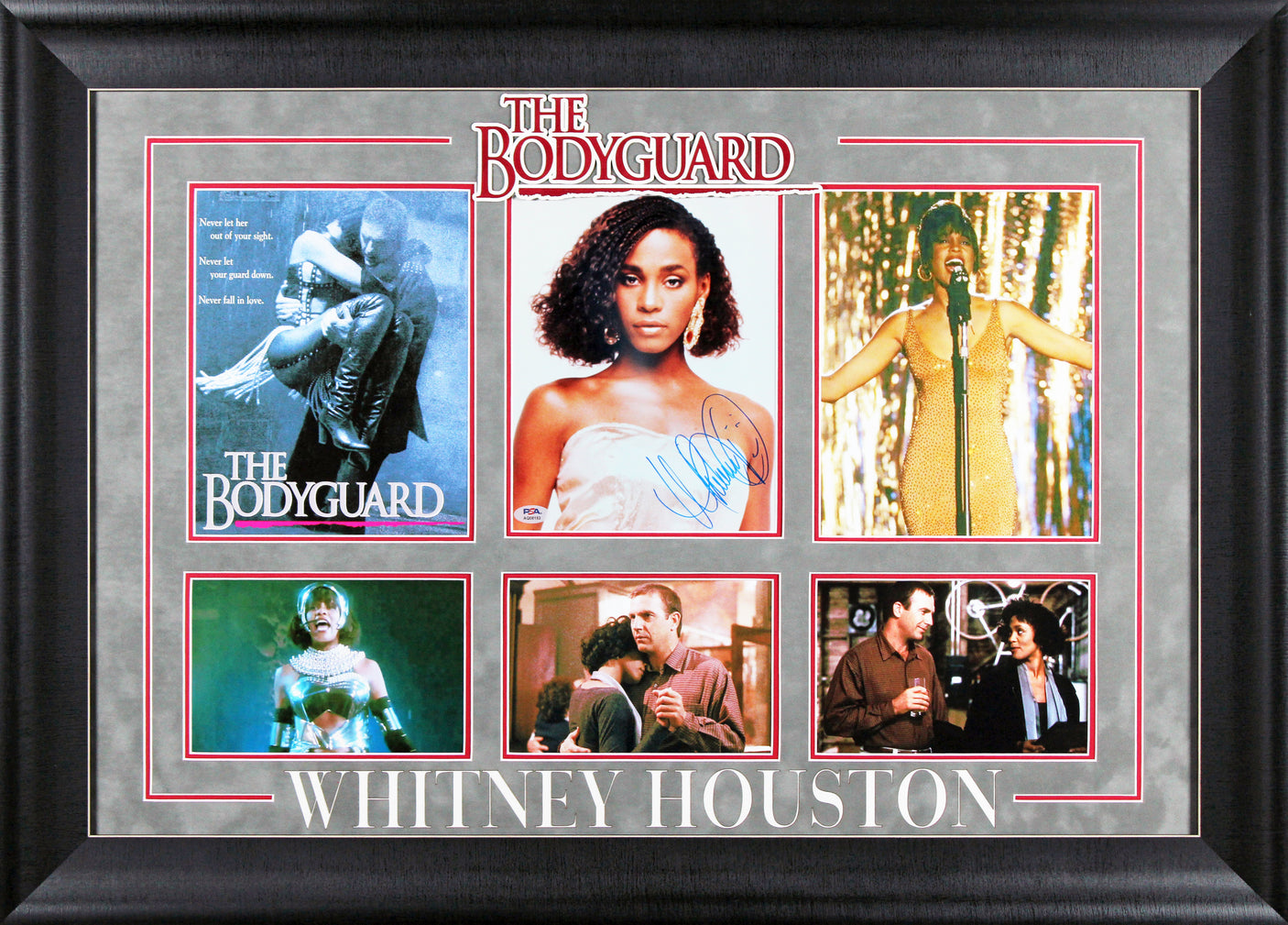 Whitney Houston The Bodyguard Authentic Signed 8x10 Framed Photo PSA #AQ08153