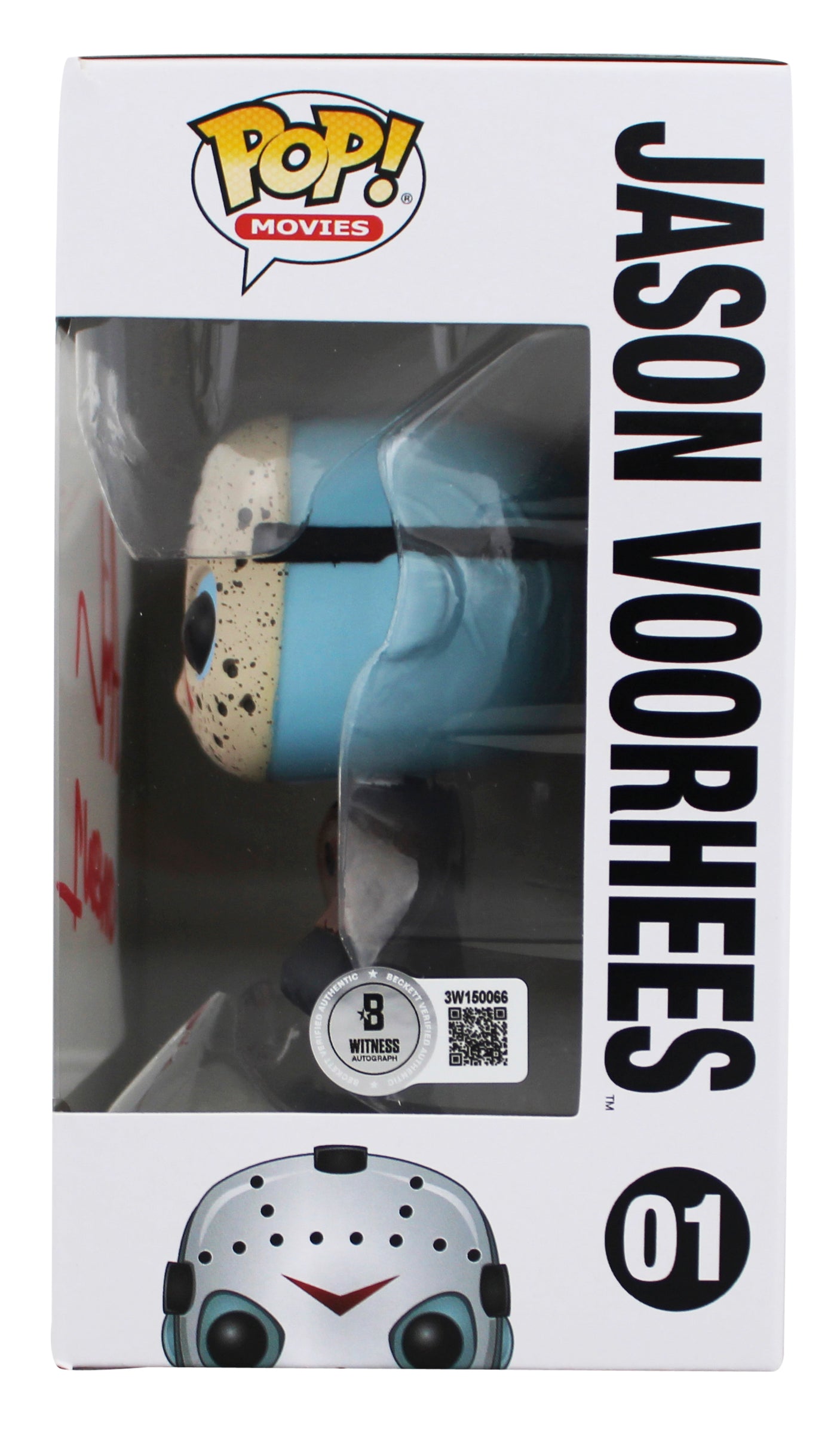 Ari Lehman "Jason 1" Signed #01 Funko Pop Vinyl Figure w/ Red Sig BAS Witnessed