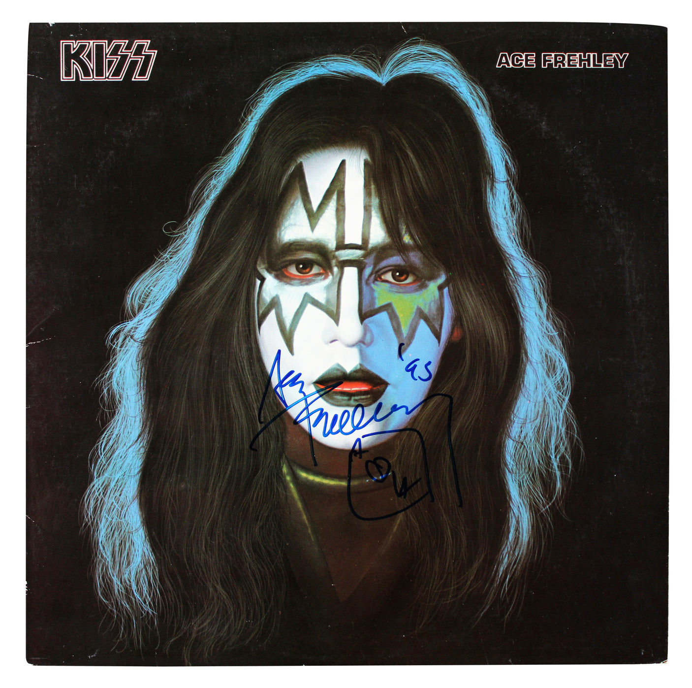 Ace Frehley Authentic Signed KISS Solo 1978 Album Cover W/ Vinyl BAS #BS78248