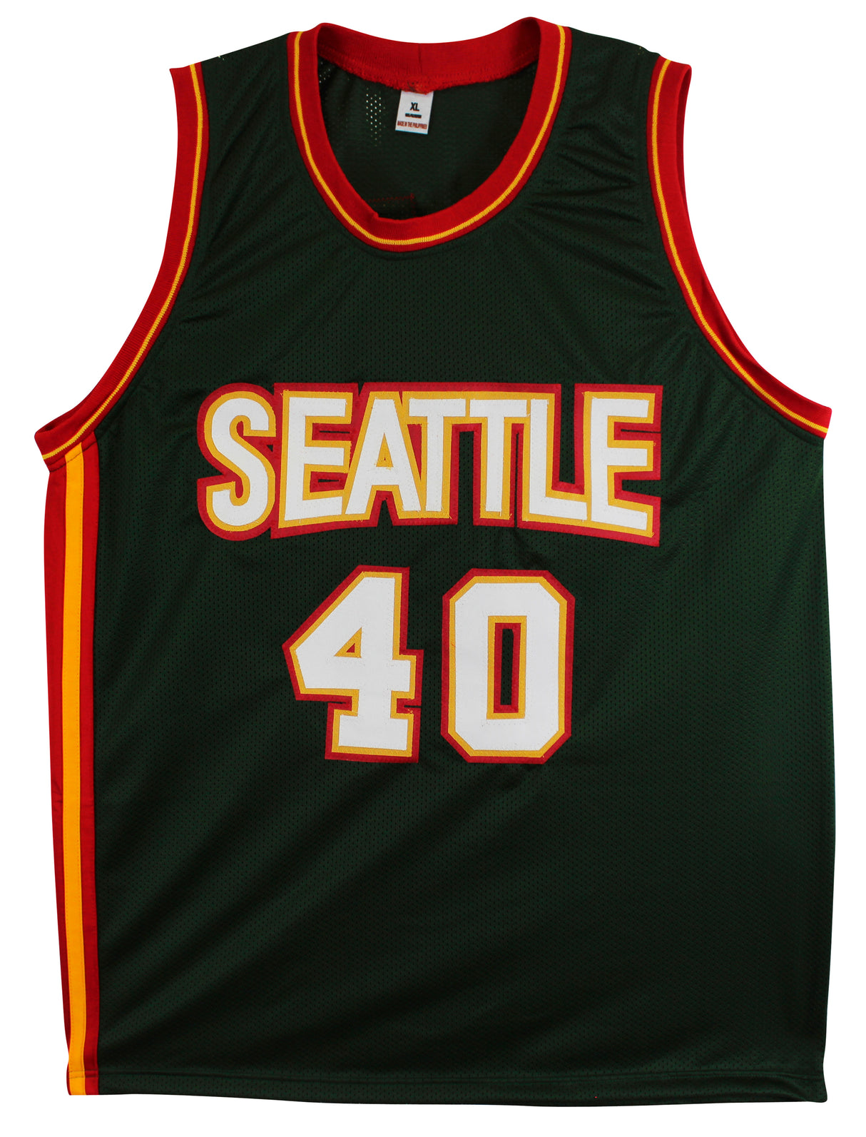 Shawn Kemp "Reign Man" Authentic Signed Green Pro Style Jersey BAS Witnessed