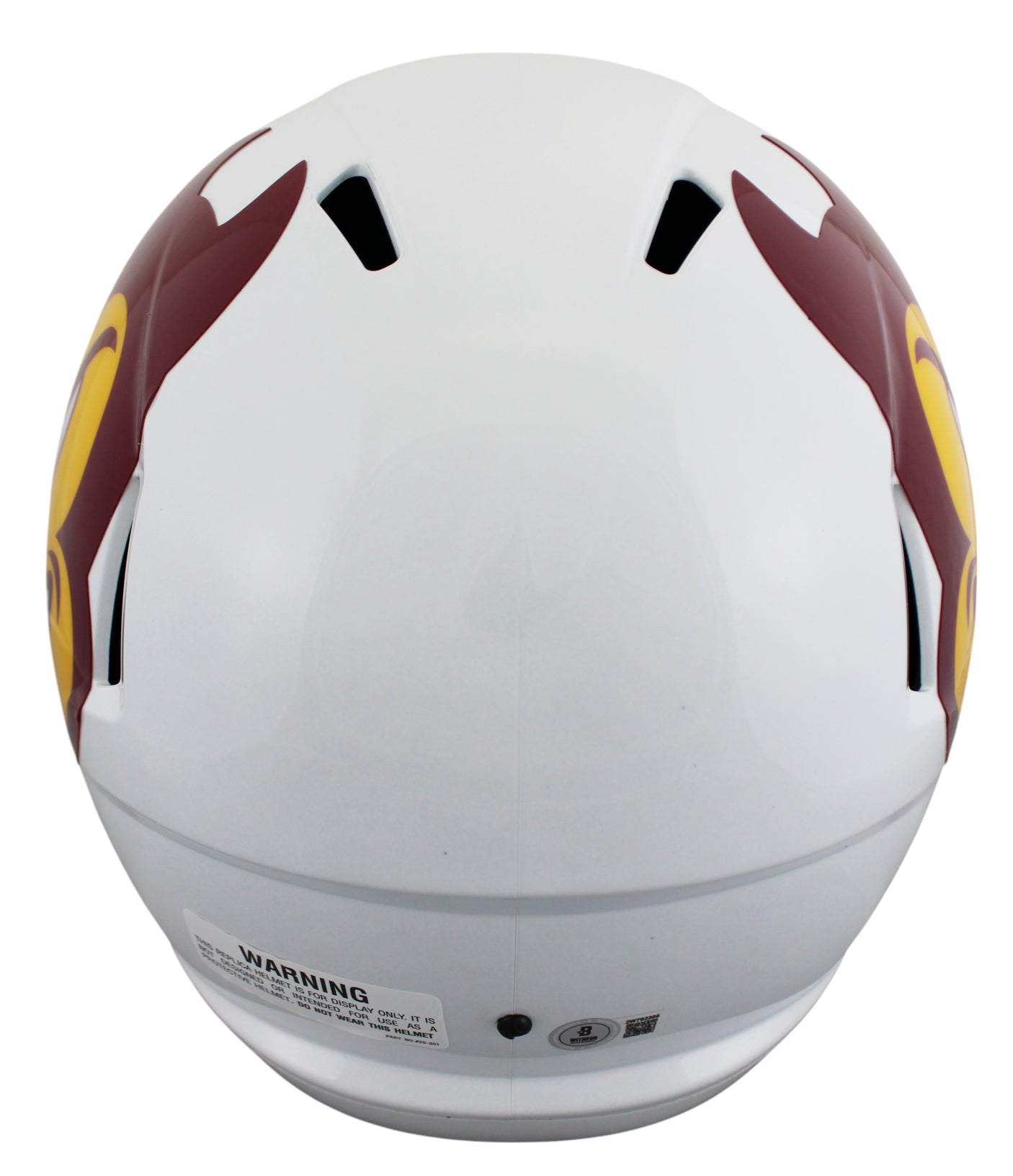Arizona State Sam Leavitt Signed White Full Size Speed Rep Helmet W/ Case BAS W
