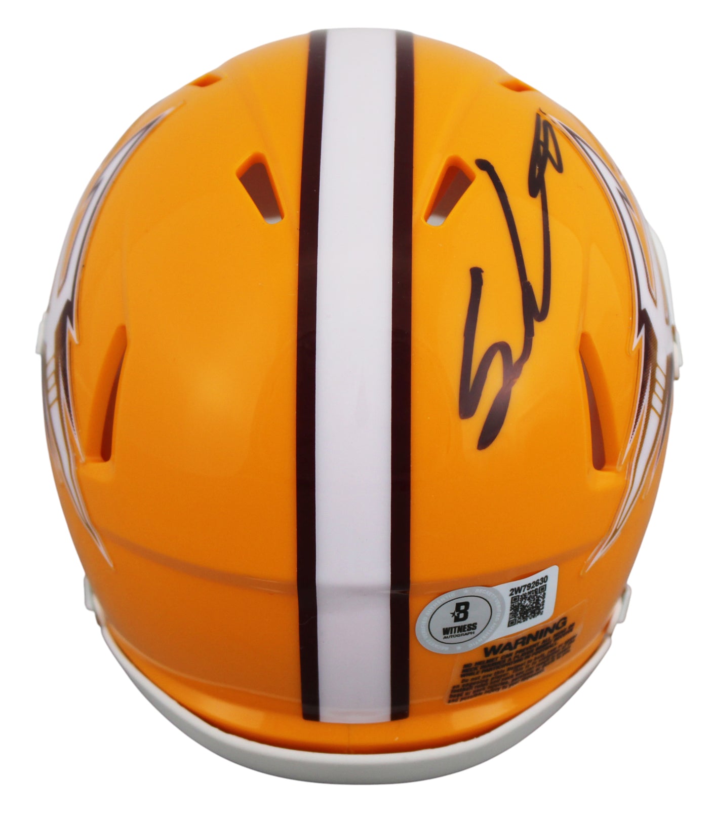 ASU Sam Leavitt & Jordyn Tyson Signed Gold Speed Mini Helmet BAS Witnessed