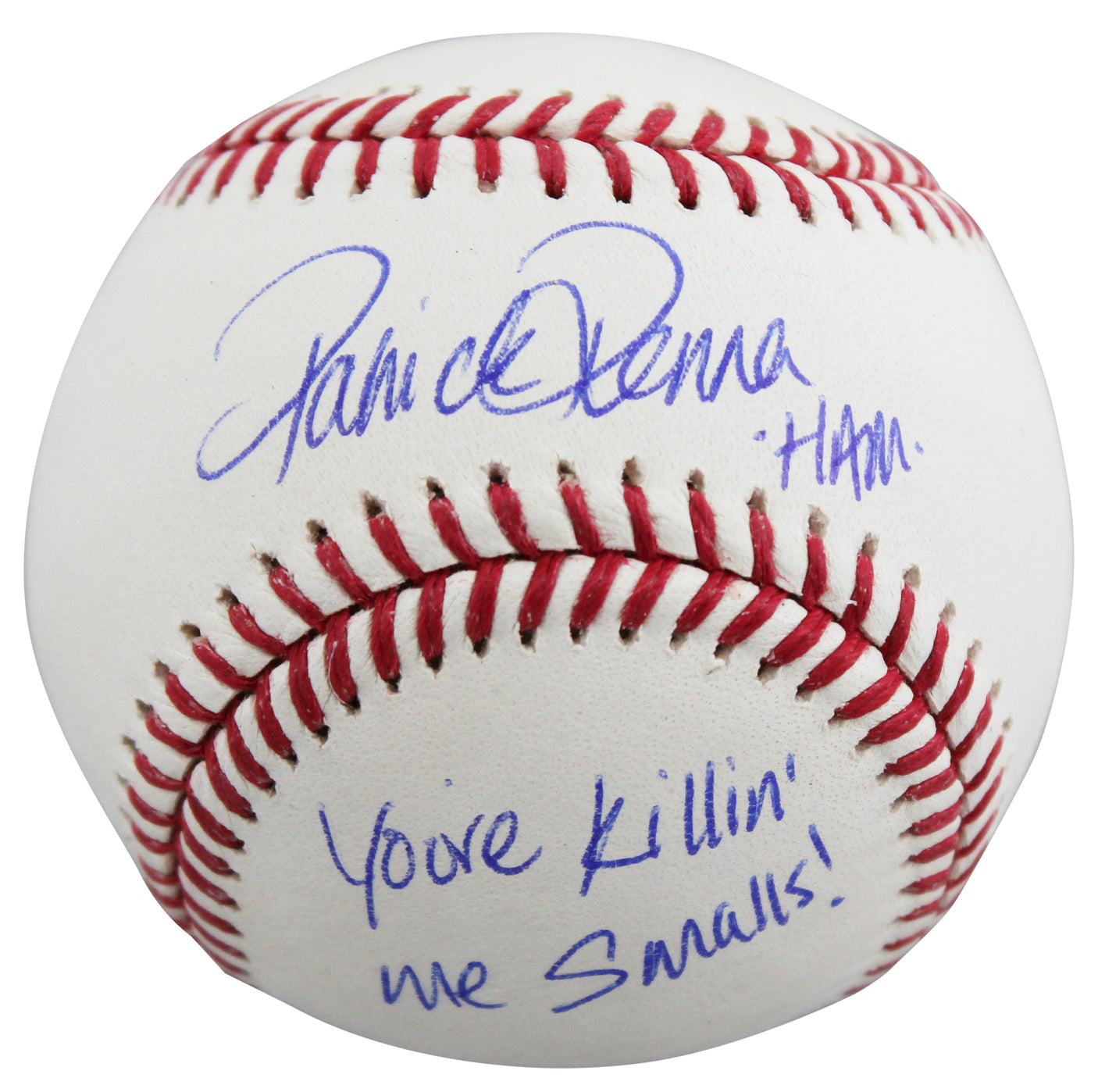 Patrick Renna The Sandlot "2x Insc" Authentic Signed Baseball W/ Case BAS Wit