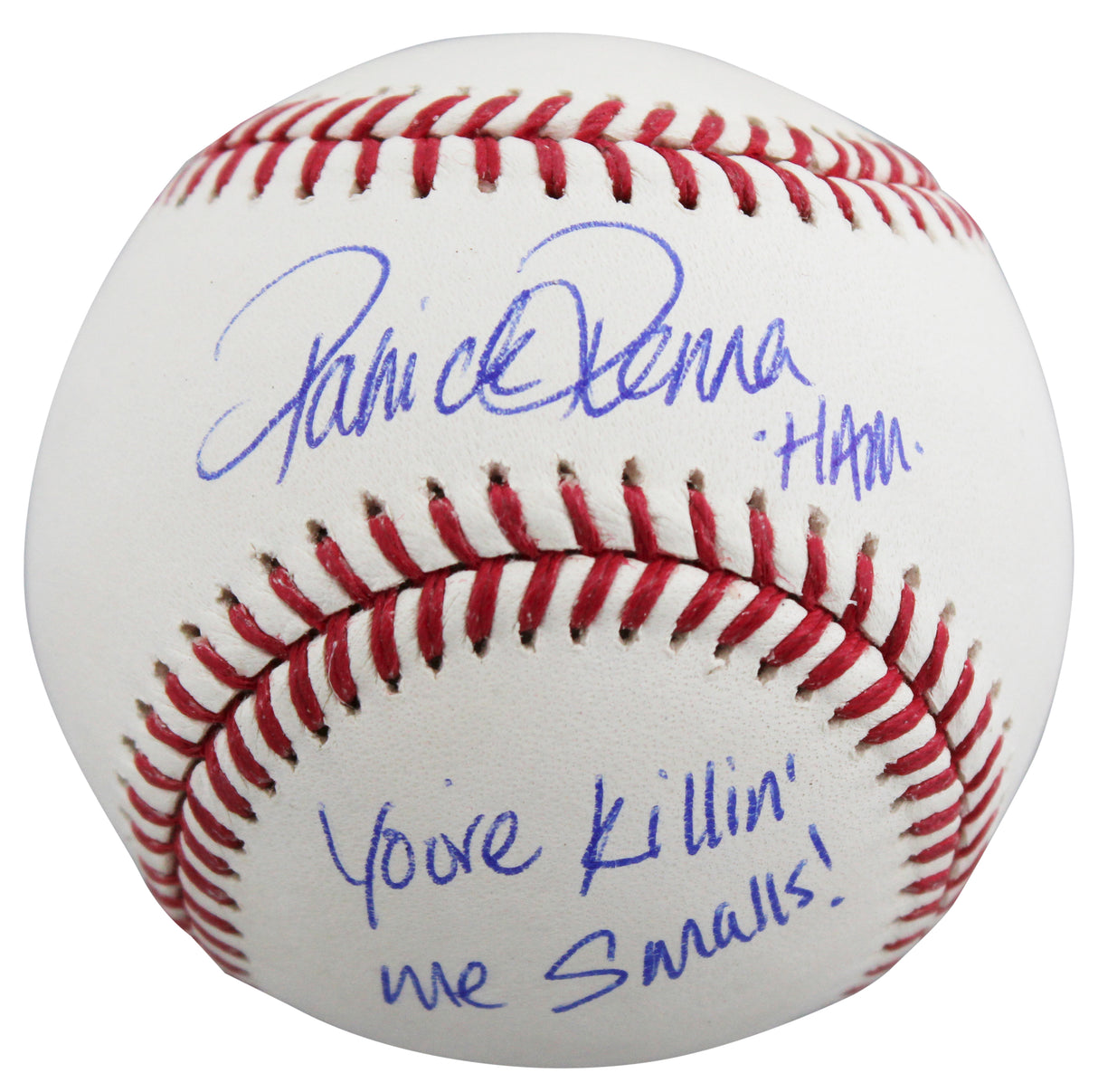 Patrick Renna The Sandlot "2x Insc" Authentic Signed Baseball W/ Case BAS Wit