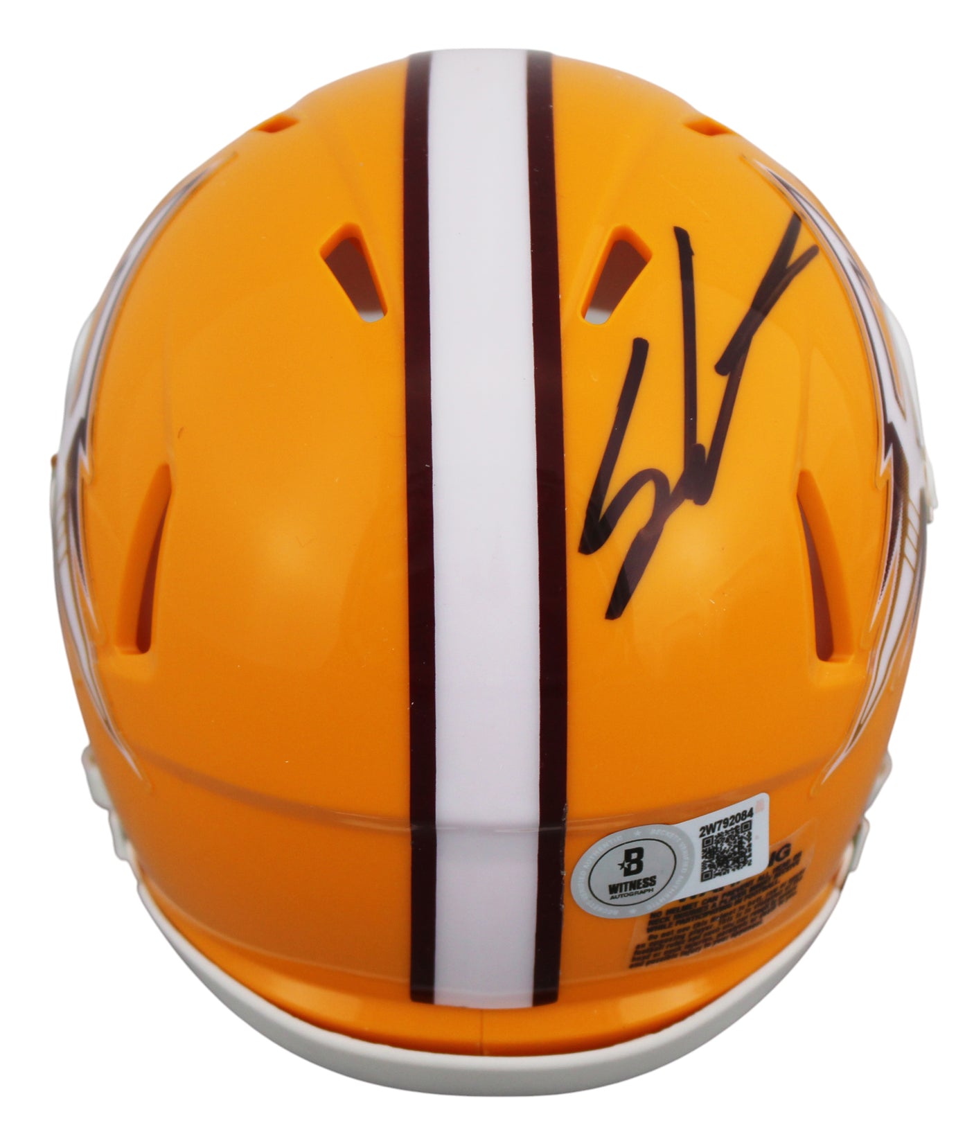 Arizona State Sam Leavitt Authentic Signed Gold Speed Mini Helmet BAS Witnessed