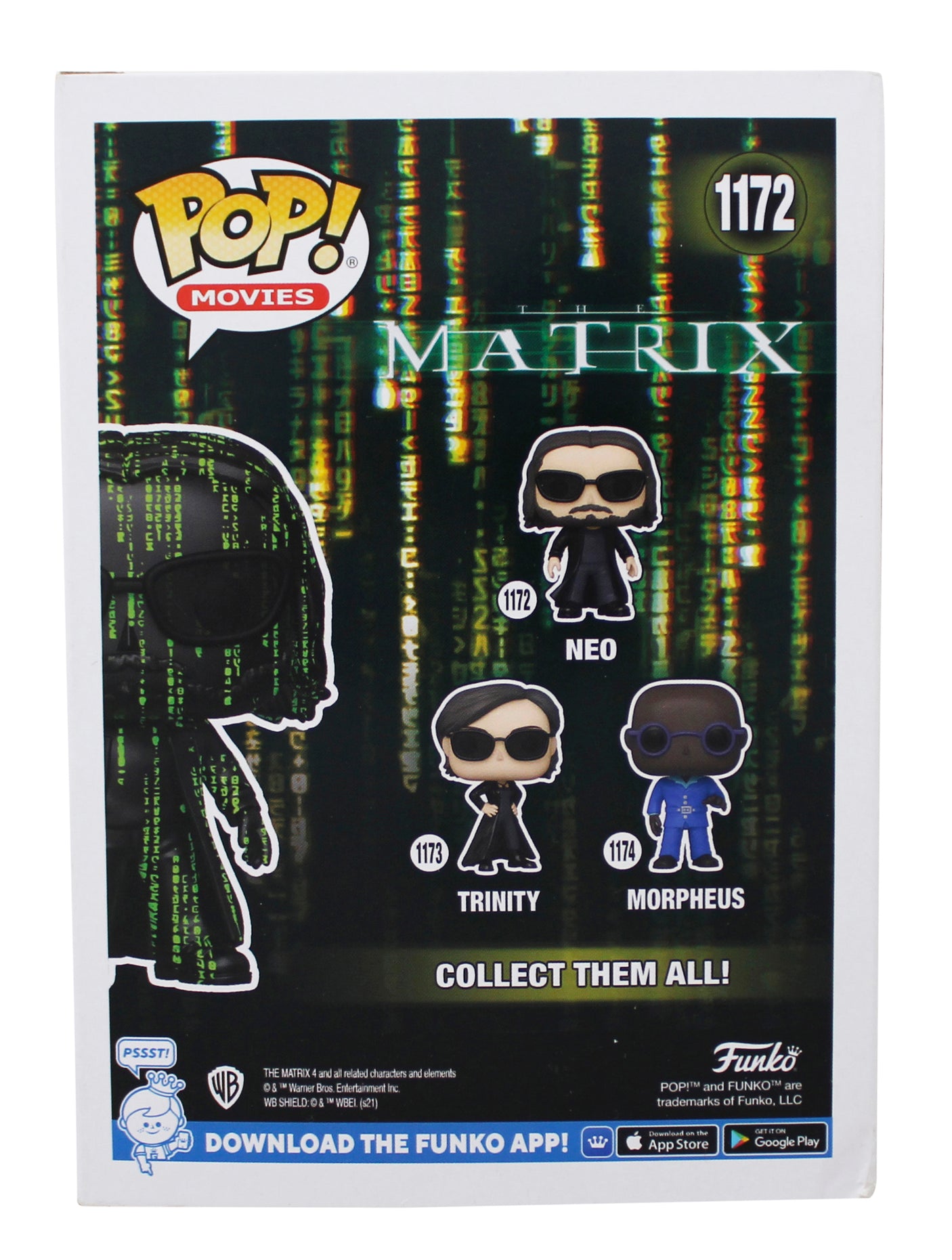 Lilly & Lana Wachowski The Matrix Signed Neo #1172 Funko Pop Figure BAS #BT57795