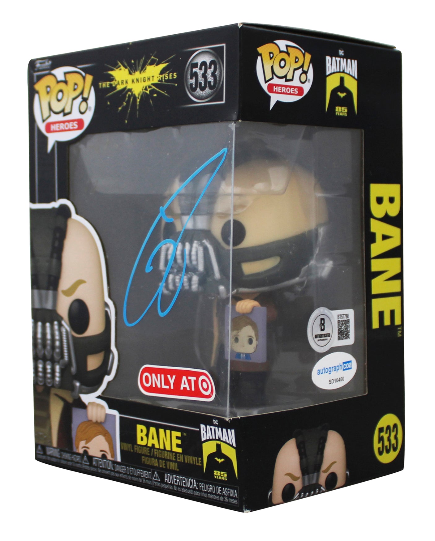 Tom Hardy Batman The Dark Knight Rises Signed #533 Funko Pop Figure BAS #BT57788