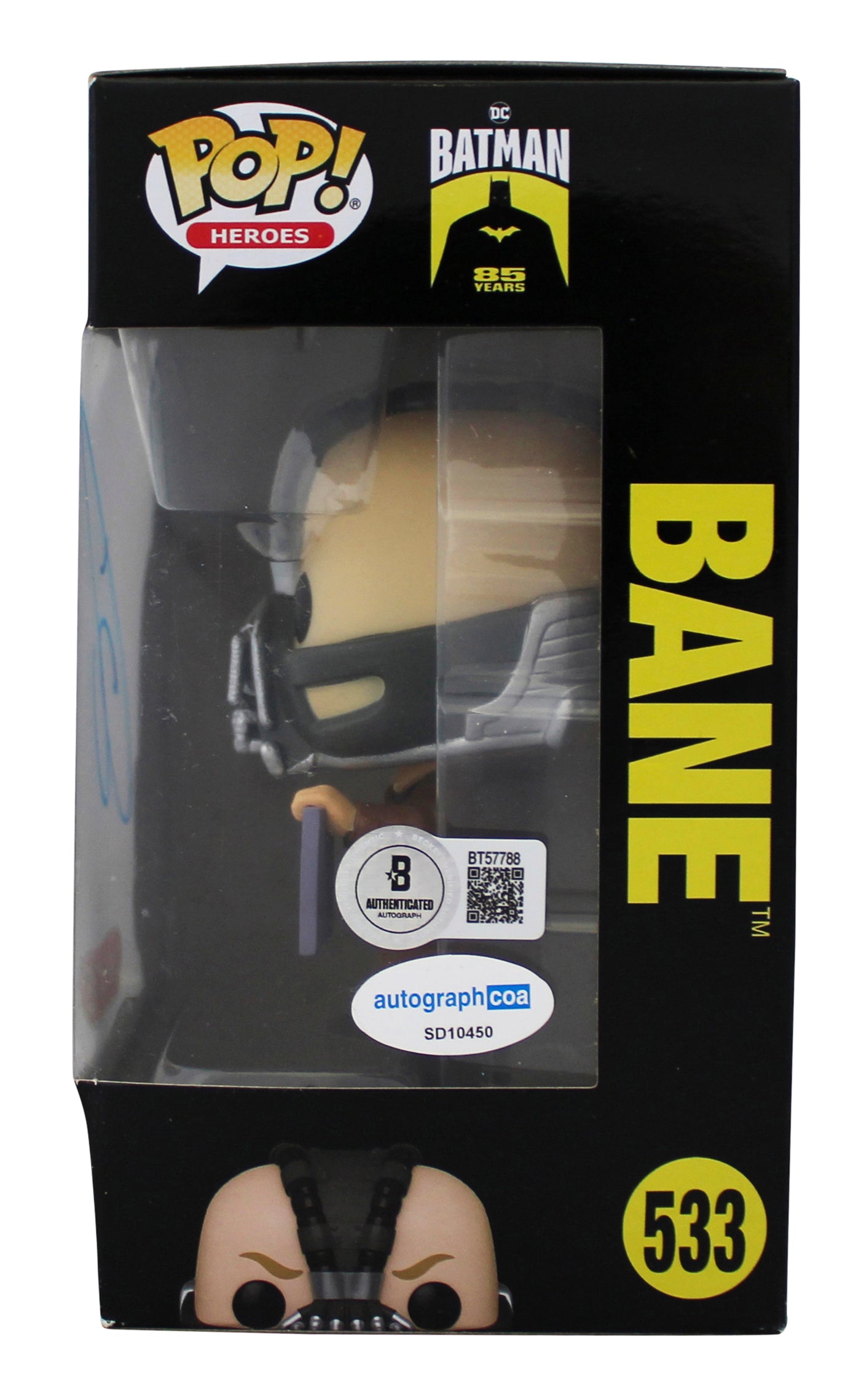 Tom Hardy Batman The Dark Knight Rises Signed #533 Funko Pop Figure BAS #BT57788