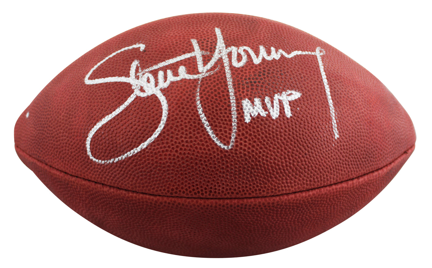 49ers Steve Young "MVP" Authentic Signed Wilson Official Football BAS #BV70234