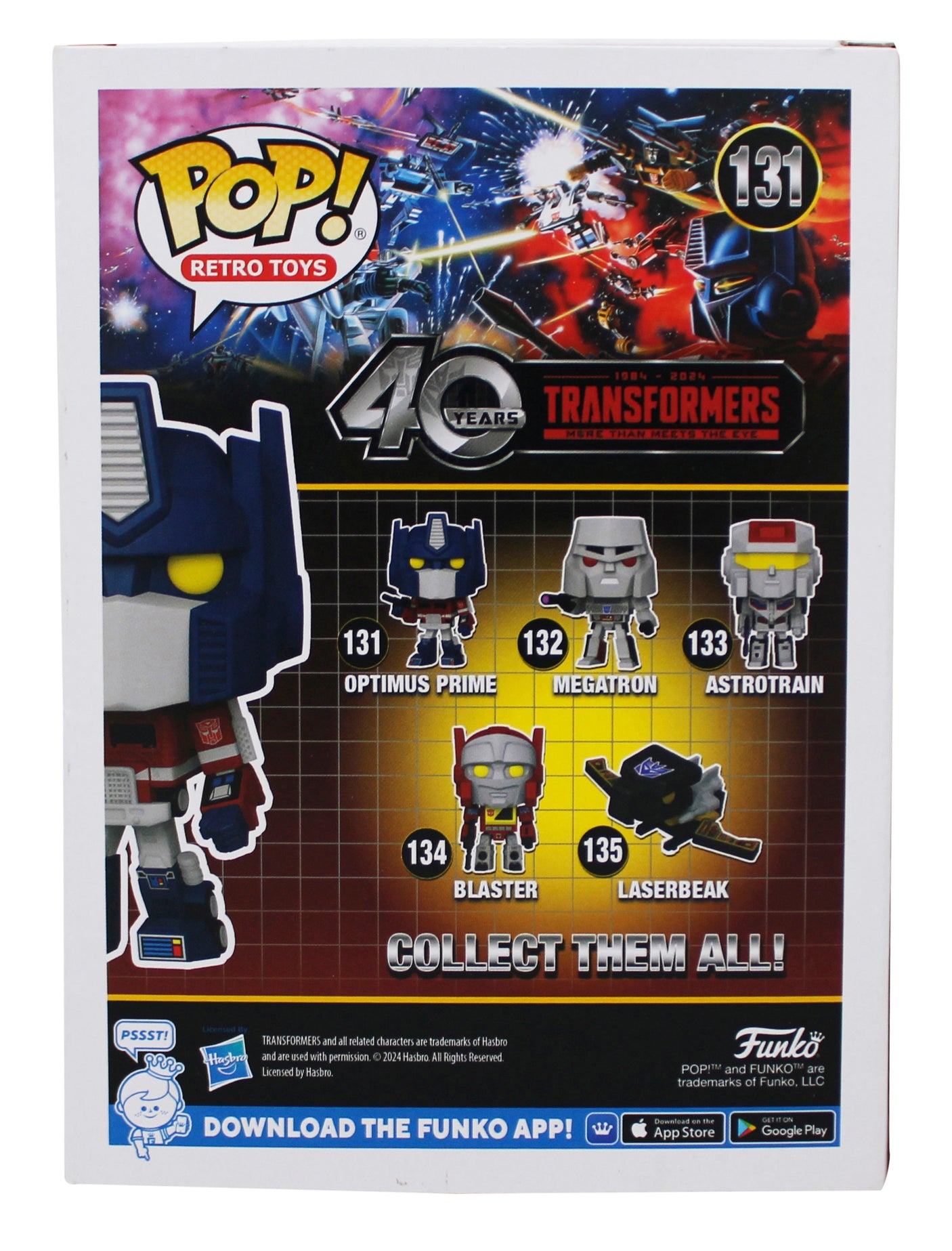 Michael Bay Transformers Signed Optimus Prime #131 Funko Pop Figure BAS #BT57784