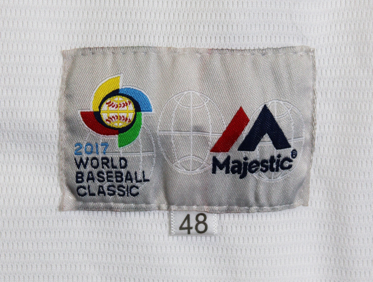 Carlos Correa Signed White Majestic Puerto Rico 2017 WBC Jersey JSA #R61969