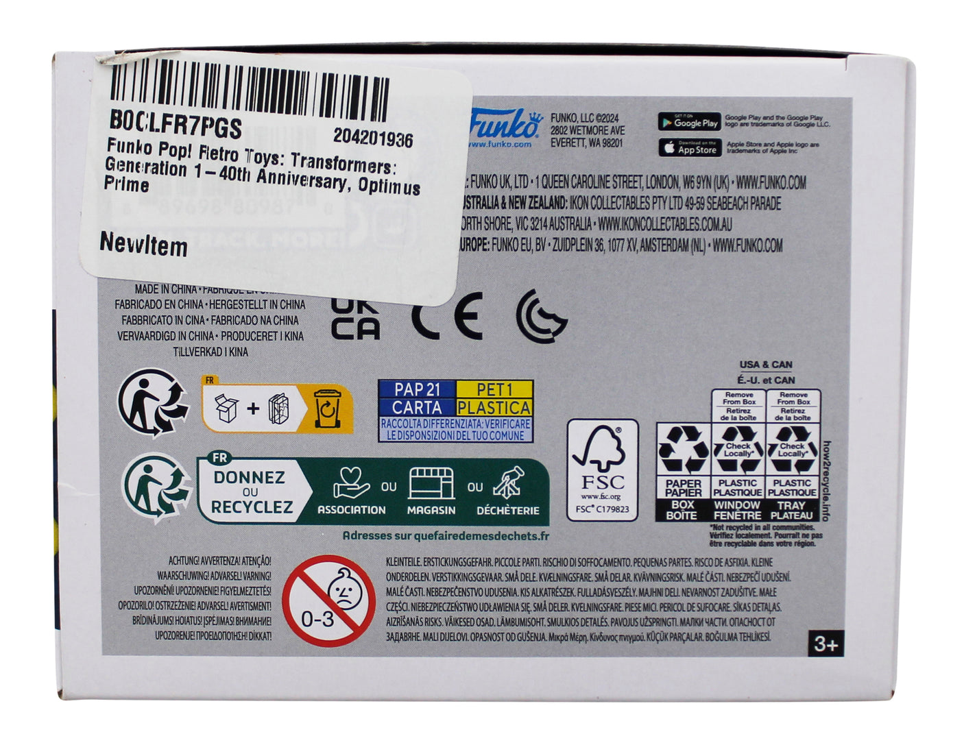 Michael Bay Transformers Signed Optimus Prime #131 Funko Pop Figure BAS #BT57784