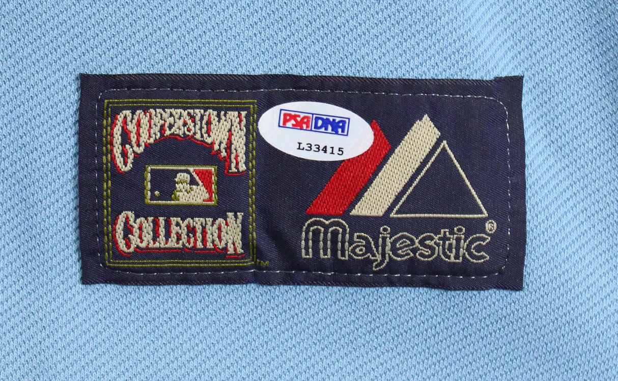 Brewers Robin Yount "HOF 99" Signed Blue Majestic CC Jersey PSA/DNA #L33415