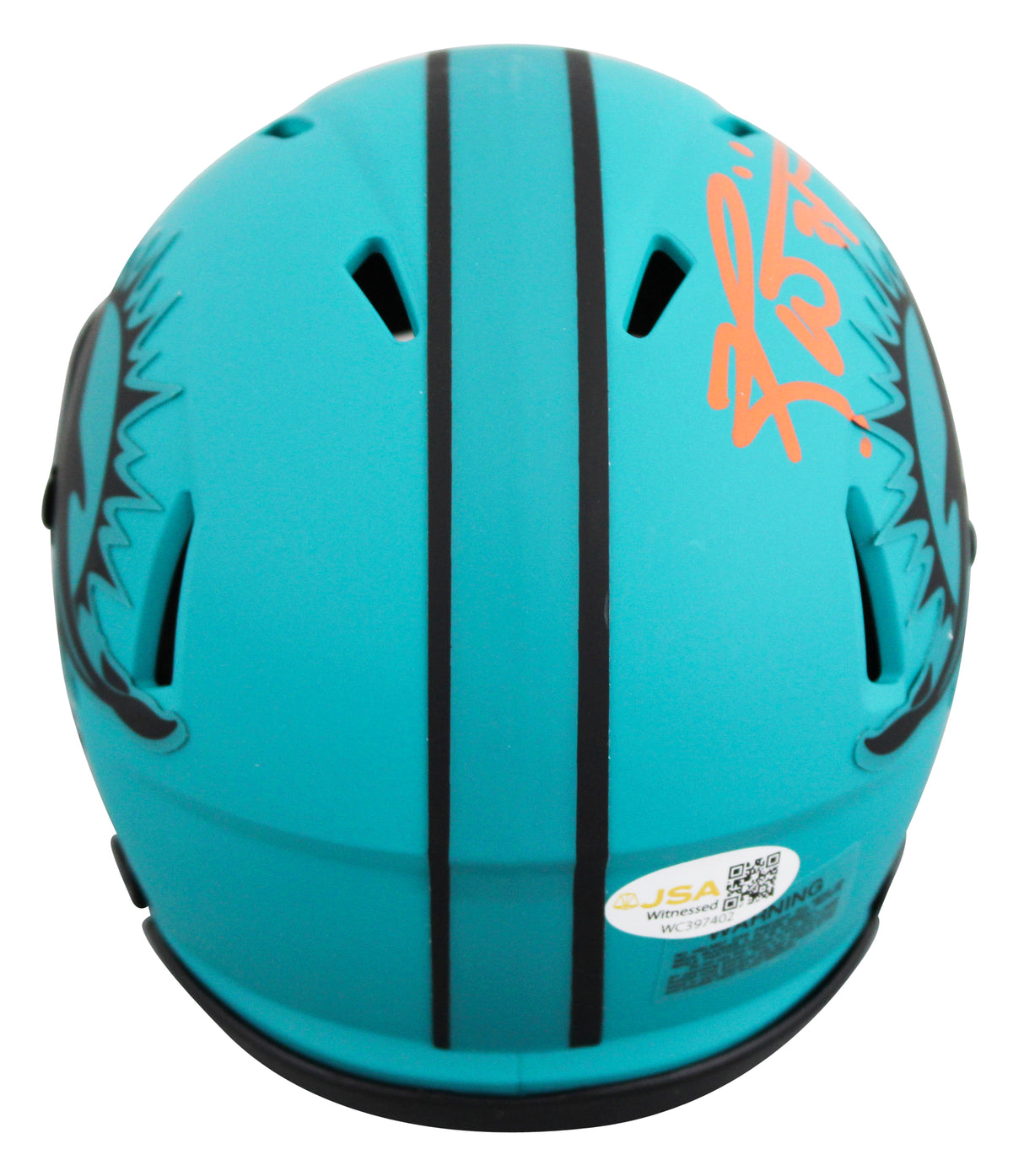 Dolphins Ricky Williams Authentic Signed Rave Speed Mini Helmet JSA Witness