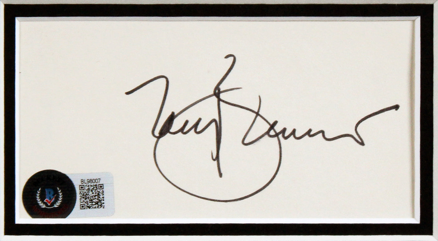 Tony Bennett Authentic Signed 3x5 Index Card Framed Display BAS #BL98007