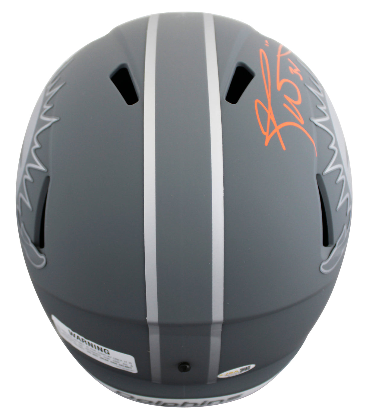 Dolphins Ricky Williams "SWE" Signed Slate F/S Speed Rep Helmet W/ Case JSA Wit