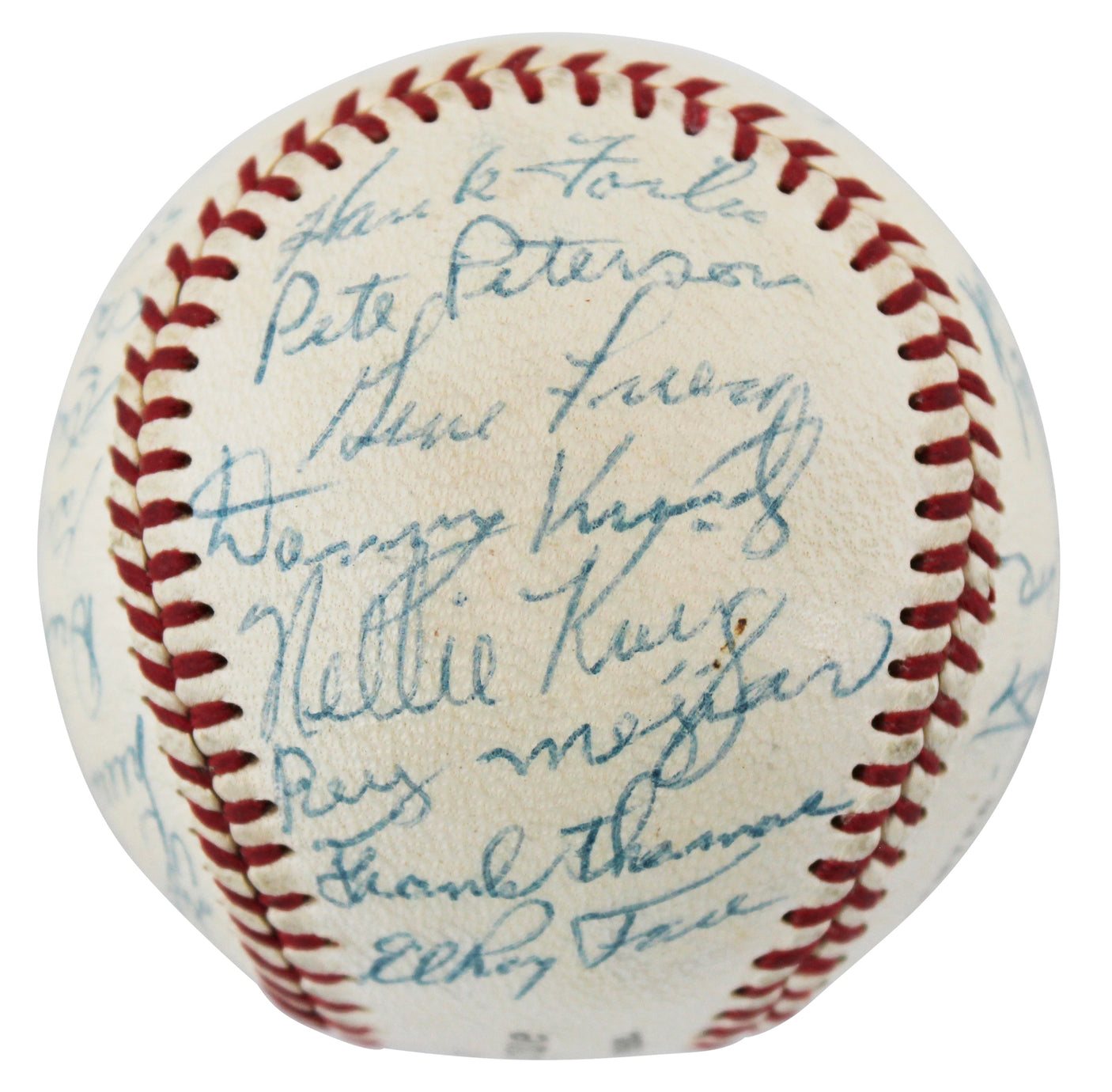1957 Pirates (27) Clemente, Daniels, Smith, Friend Signed Giles Onl Baseball BAS